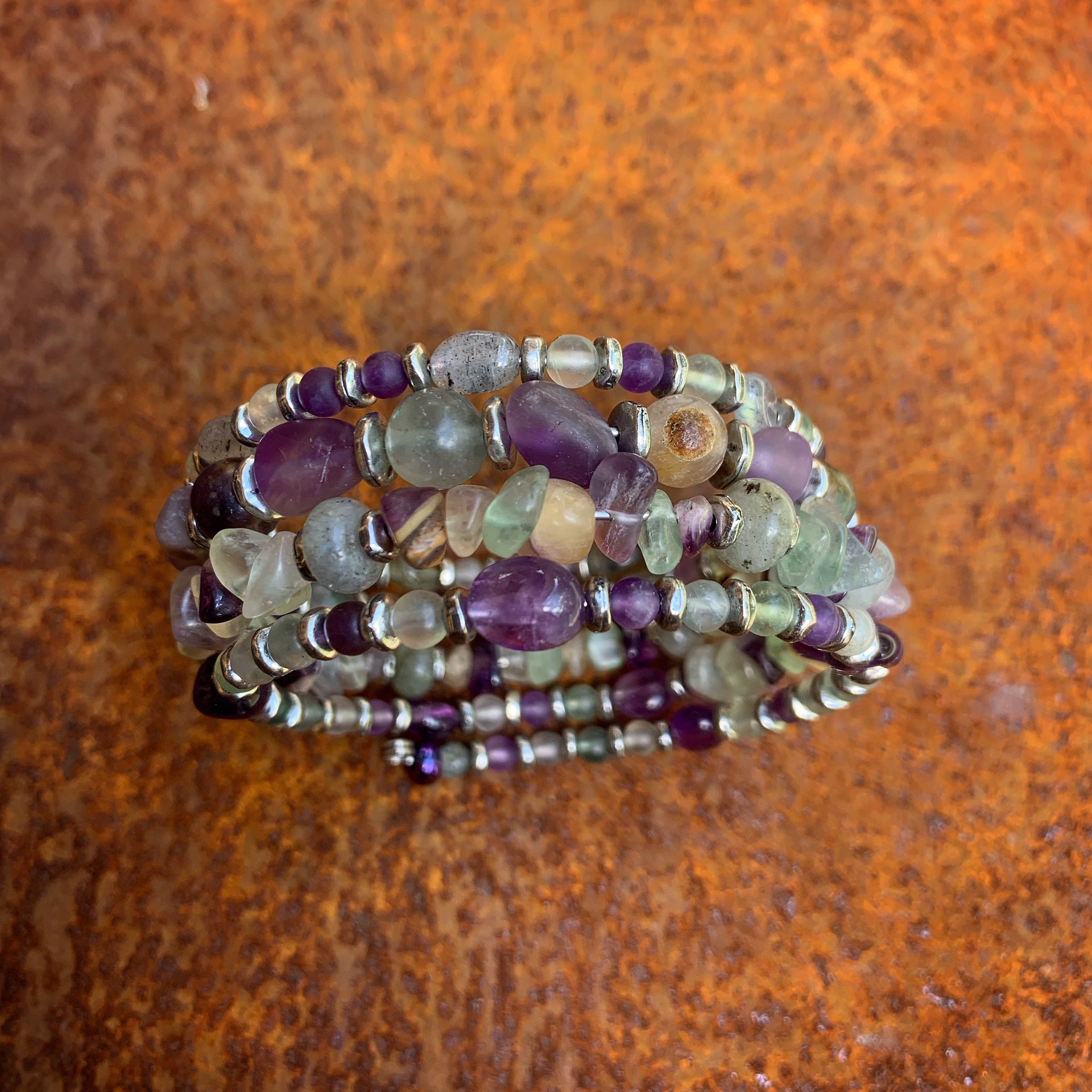 K625 Fluorite and Amethyst by Kelly Ormsby