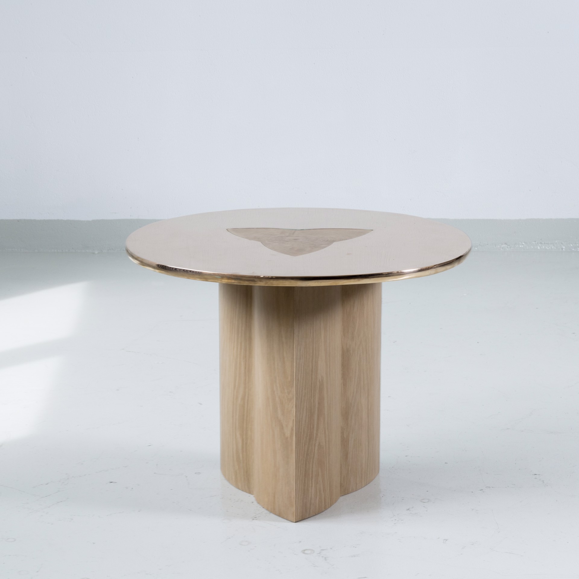 Custom Side table with bronze by Tinatin Kilaberidze