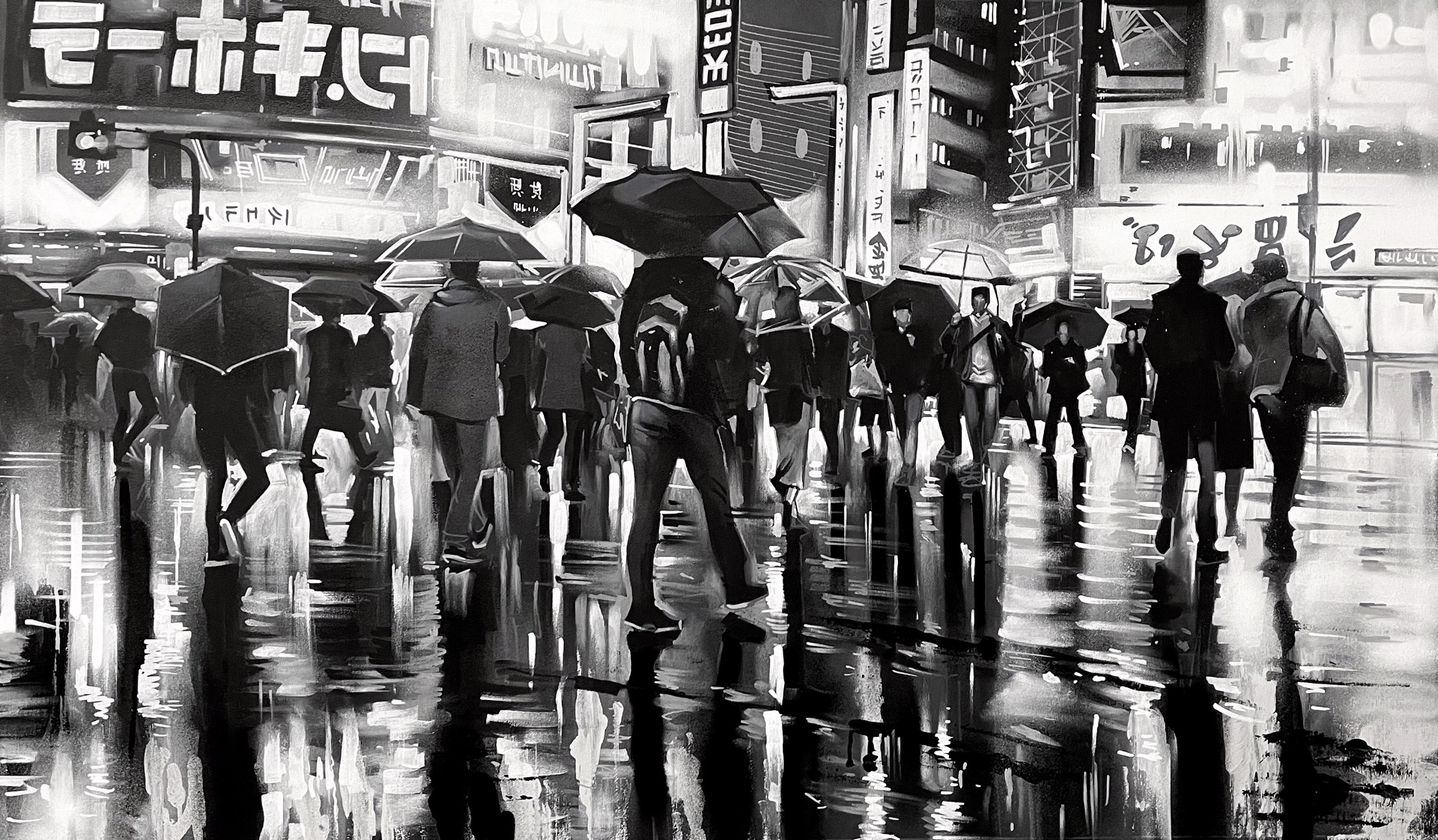 Shinjuku Crossing by Dan Kitchener