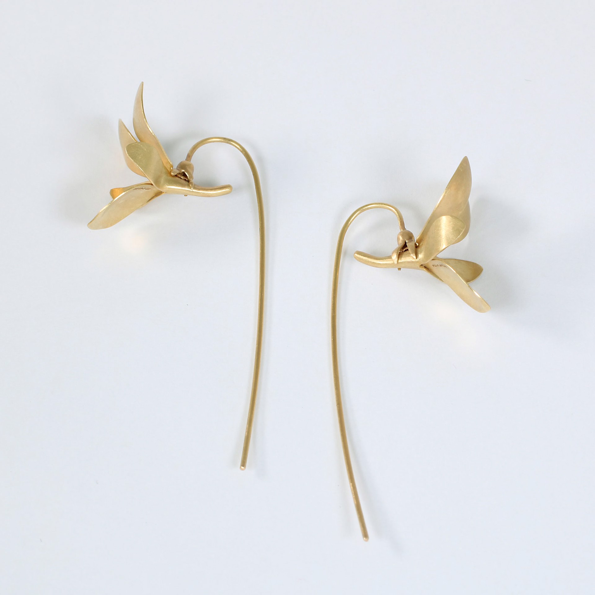 Against Nature: Violet Sculpture with Earrings by Christopher Thompson-Royds