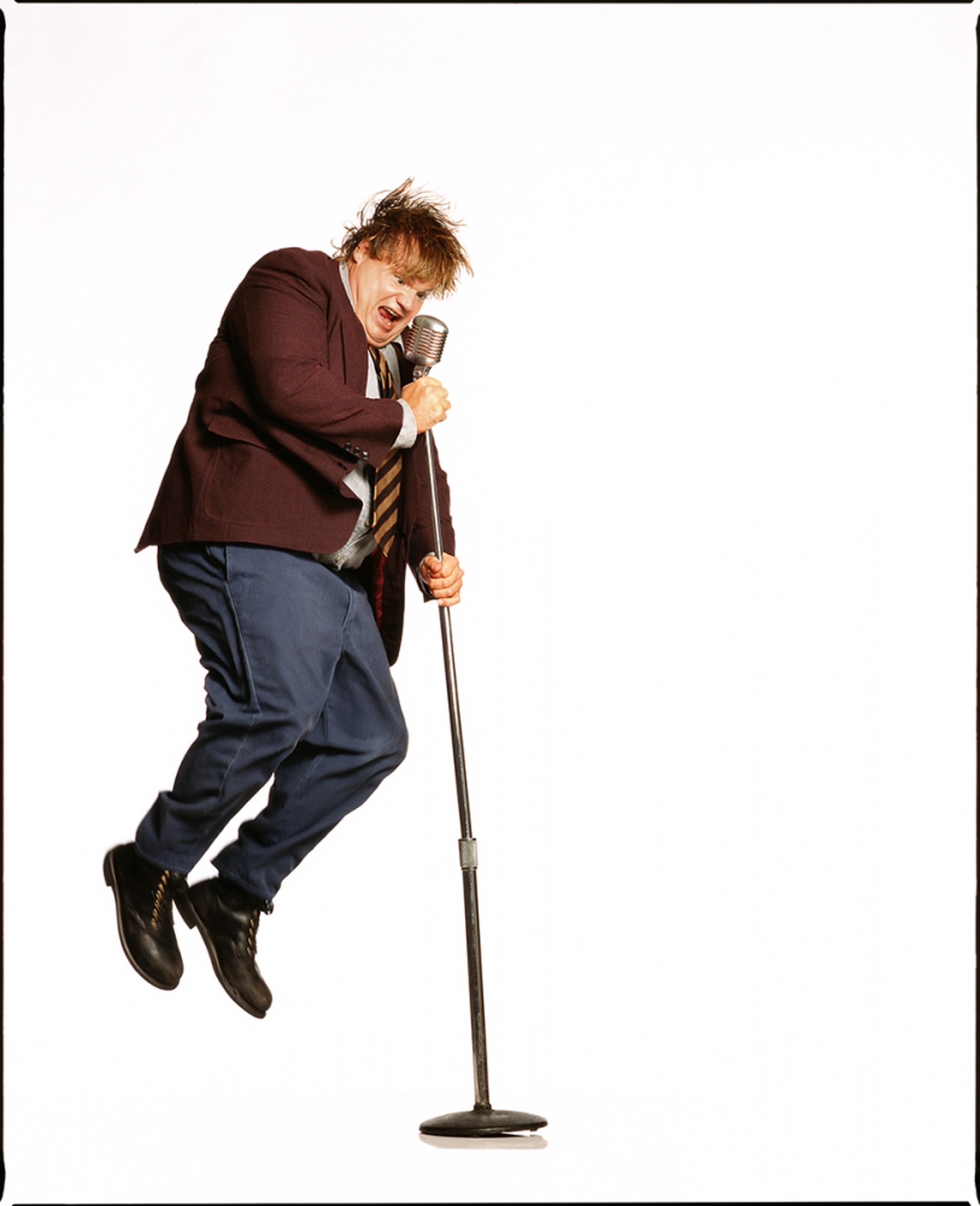 95076 Chris Farley Jumping Color by Timothy White