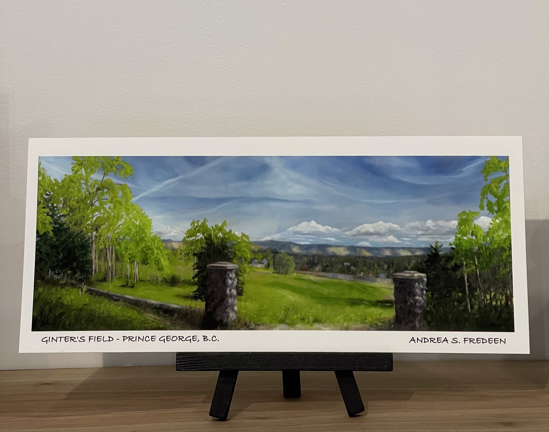 Ginger’s Field, Prince George, BC - Large Card by Andrea S. Fredeen