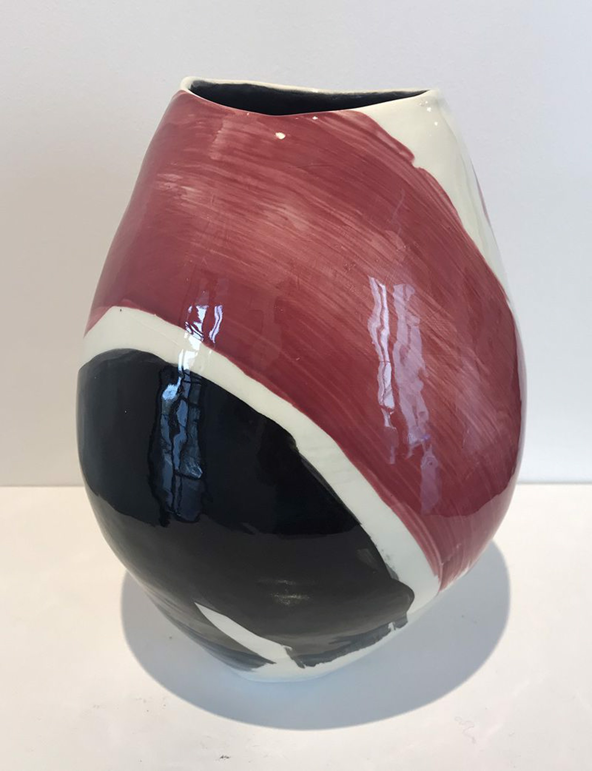 Rose and Black Vase by Jill Rothenberg-Simmons