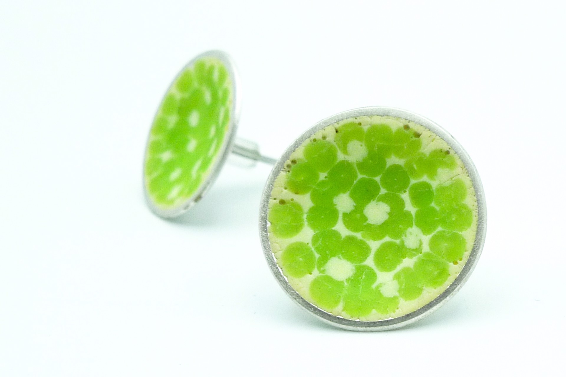 Earrings in Lime Green by Jessica Calderwood