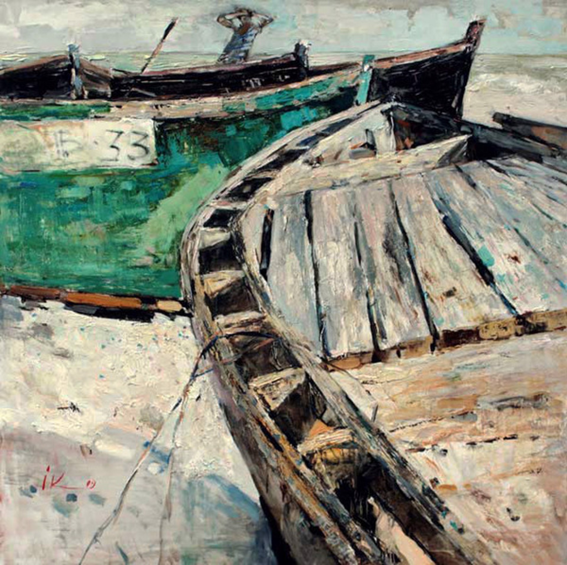 Boats by Irina Kalyuzhnaya