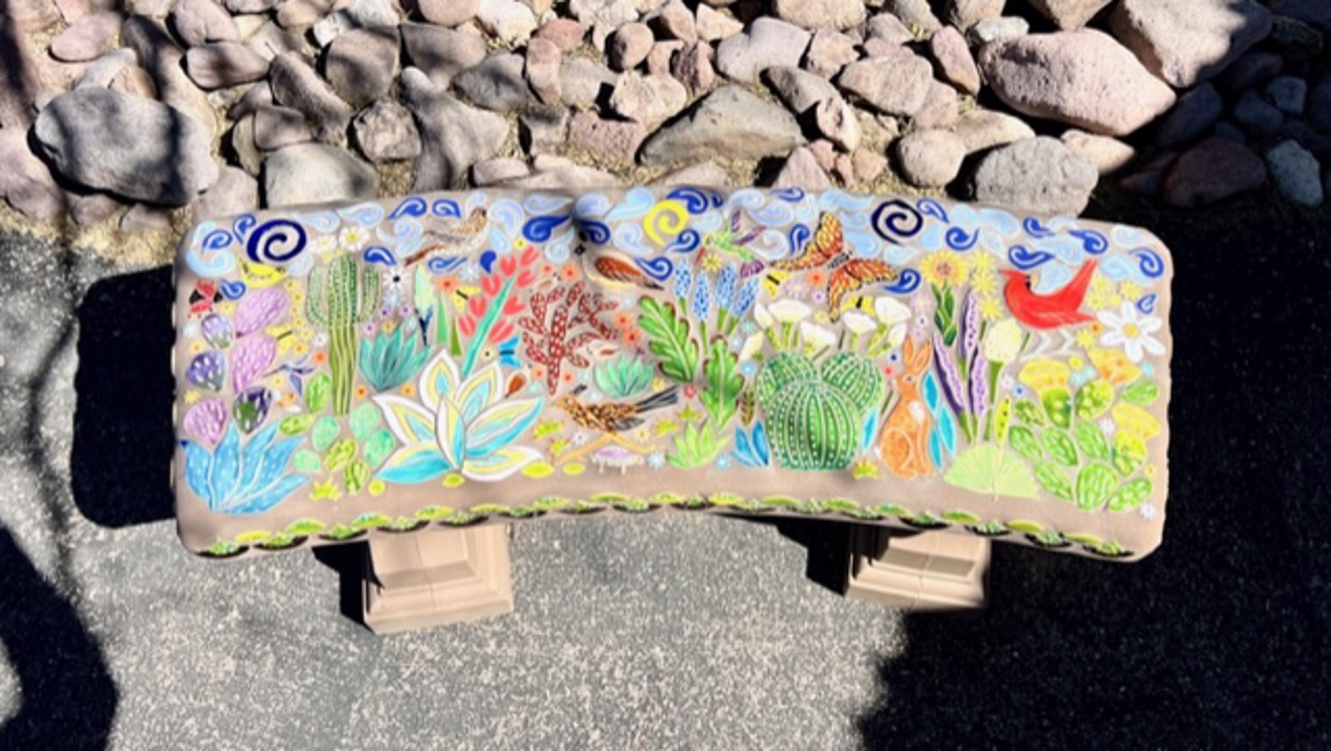 Desert Glory Garden Bench by Robin Chlad