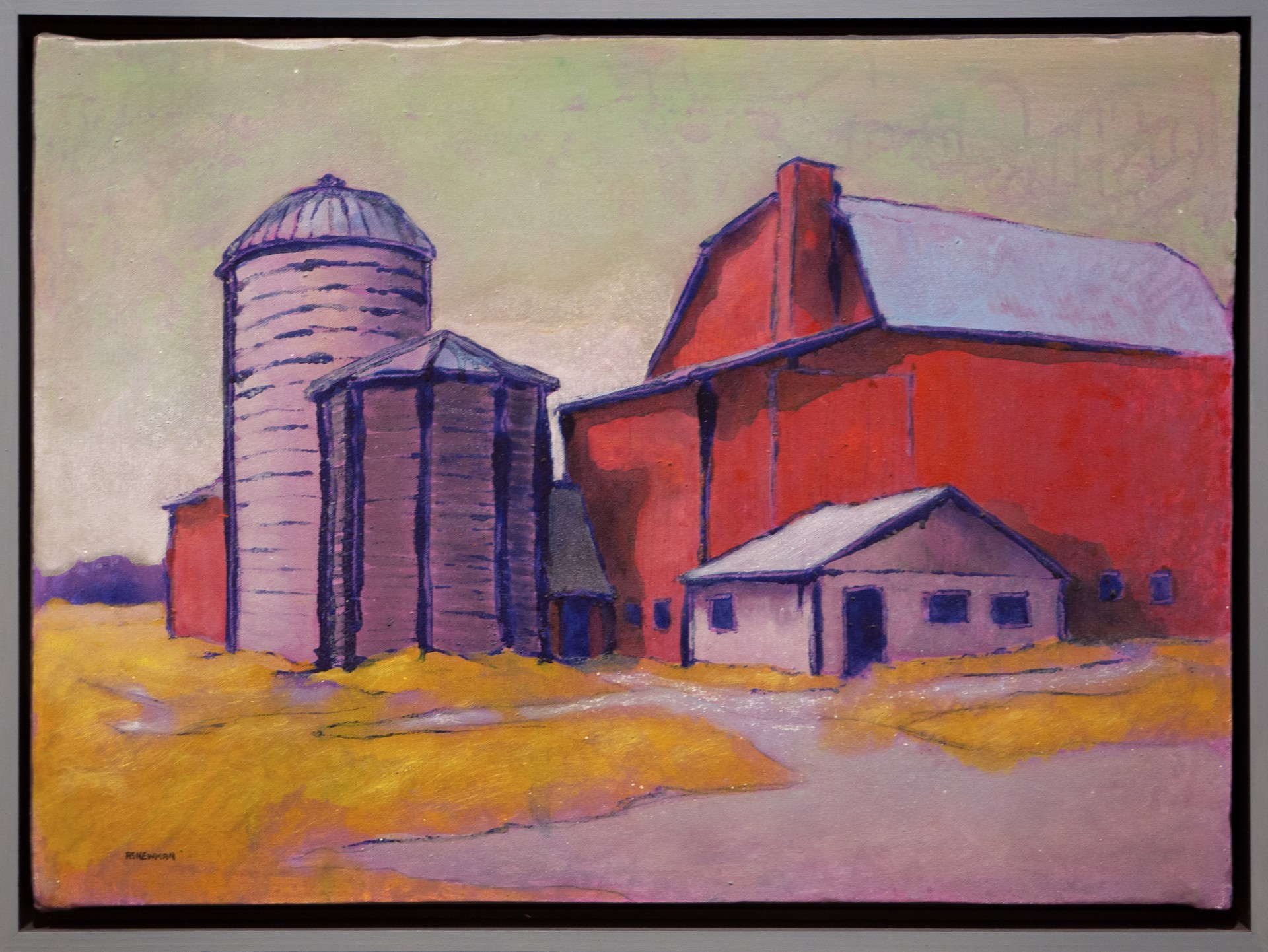 Barn and Silos by Andy Newman