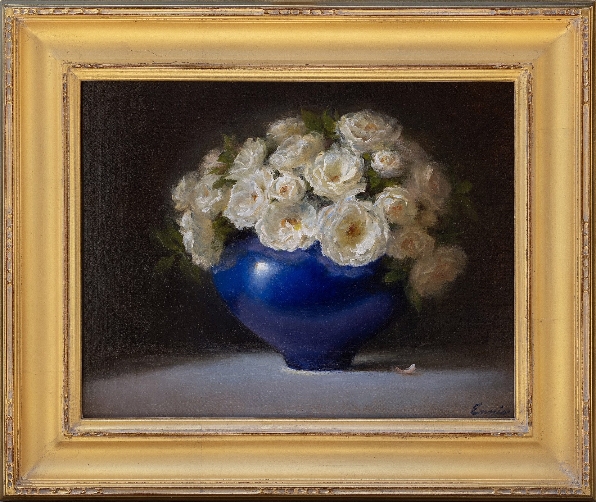 White Roses and Blue by Cary Ennis