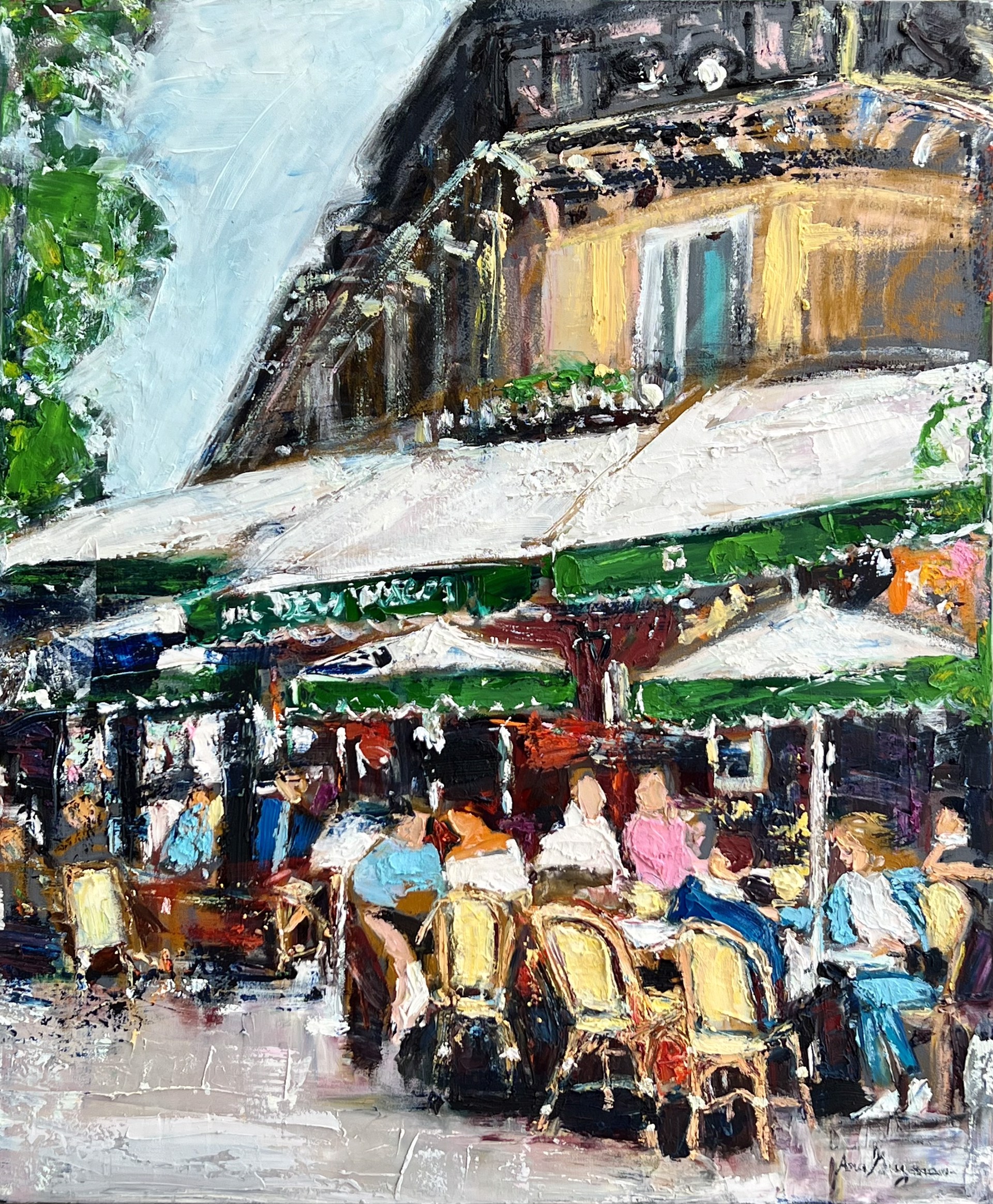 Outdoor Café Memories by Ana Guzman