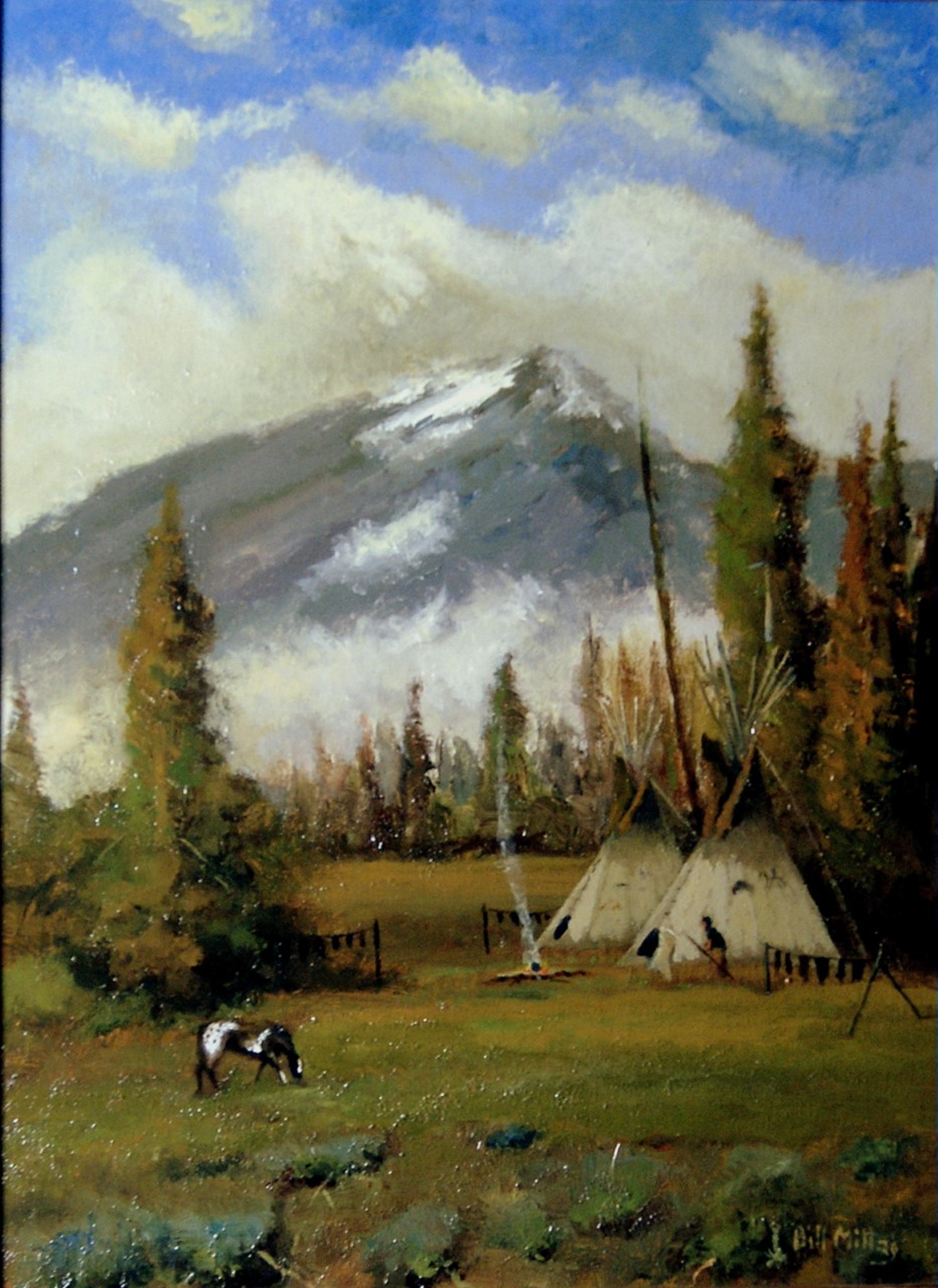 Their Camp in the Mountains by Bill Mittag