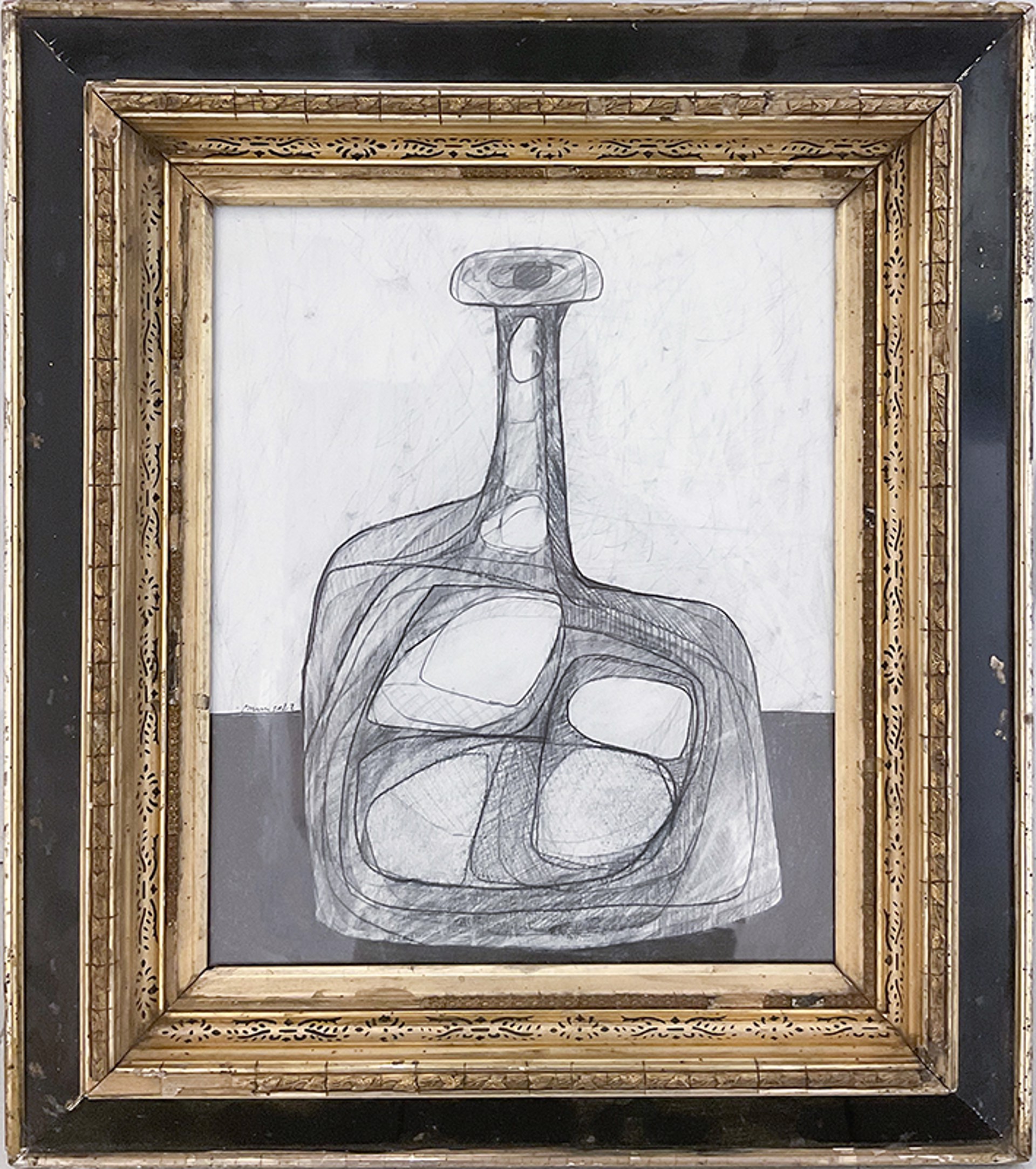 Single Morandi Bottle VII by David Dew Bruner