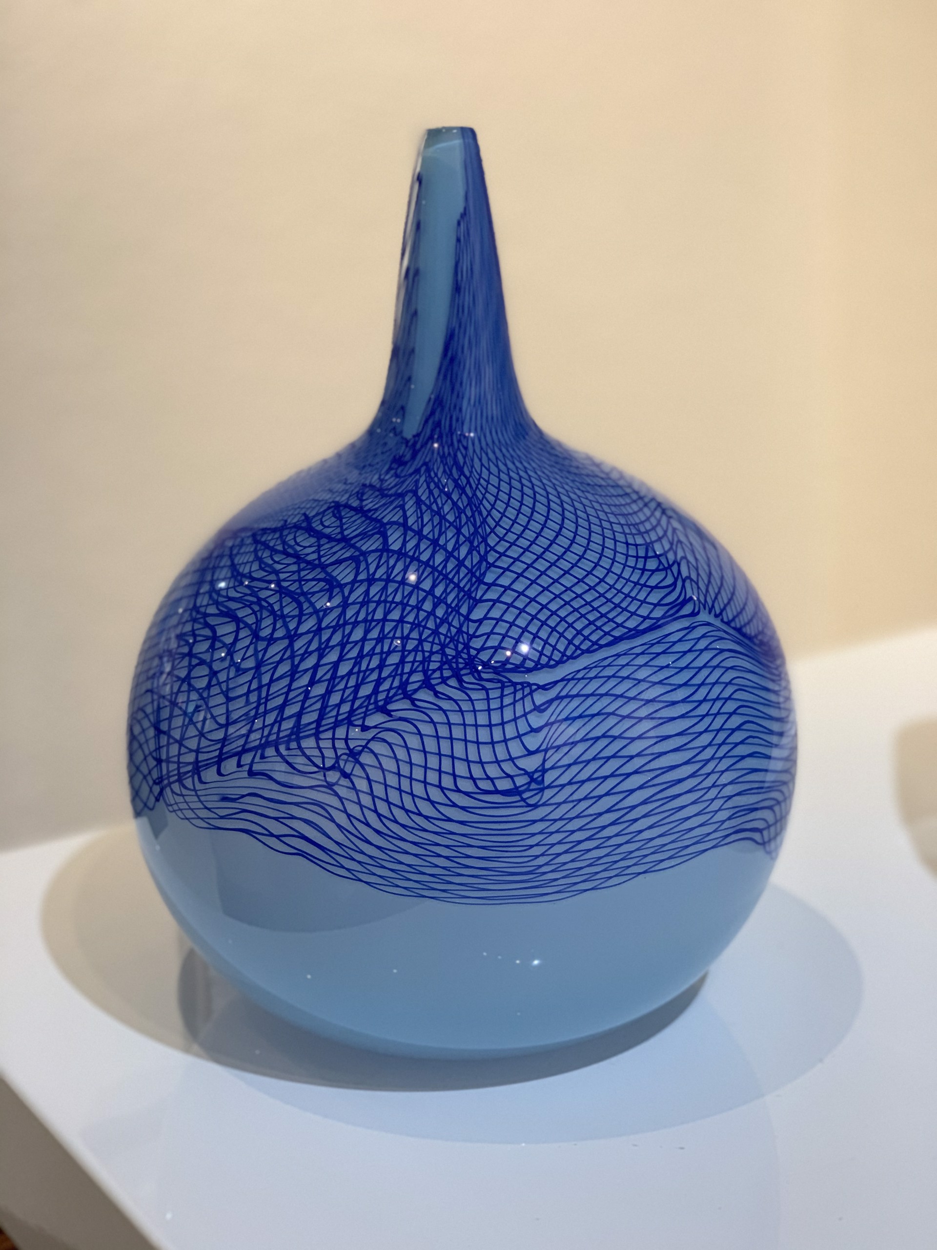 Blue Vortex Bottle by James Friedberg