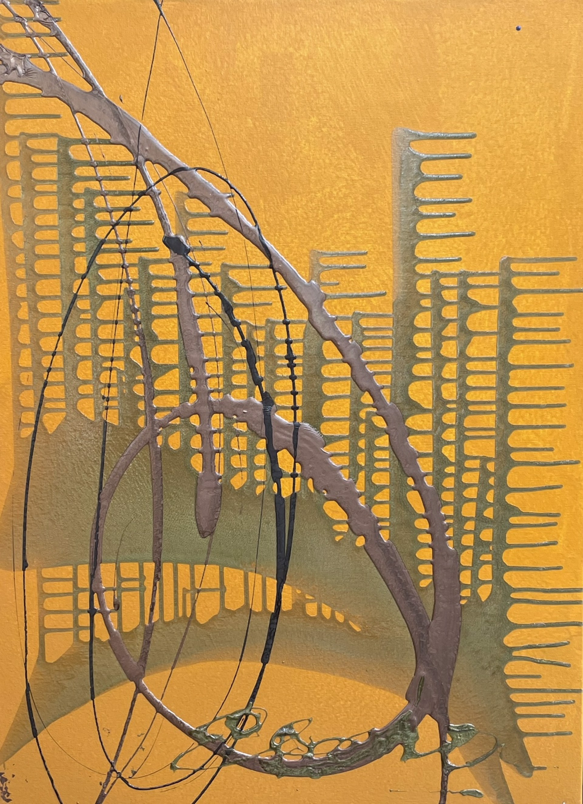 Abstract 22" x 30" by Abstract Paintings by Elena Bulatova