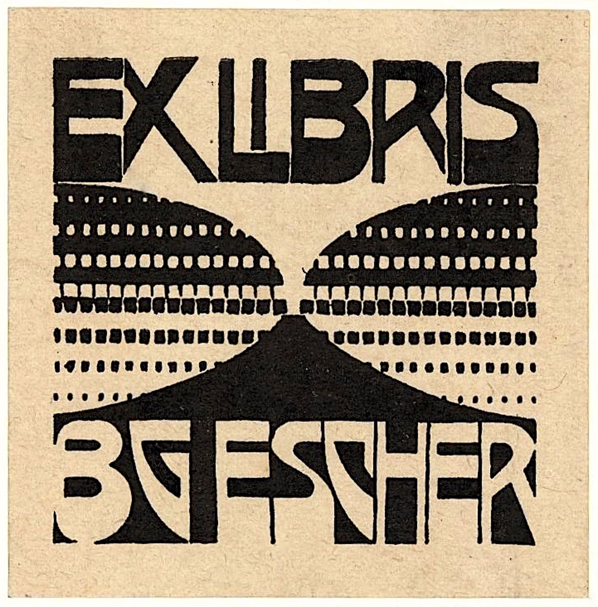 Bookplate B.G. Escher Beer by M.C. Escher