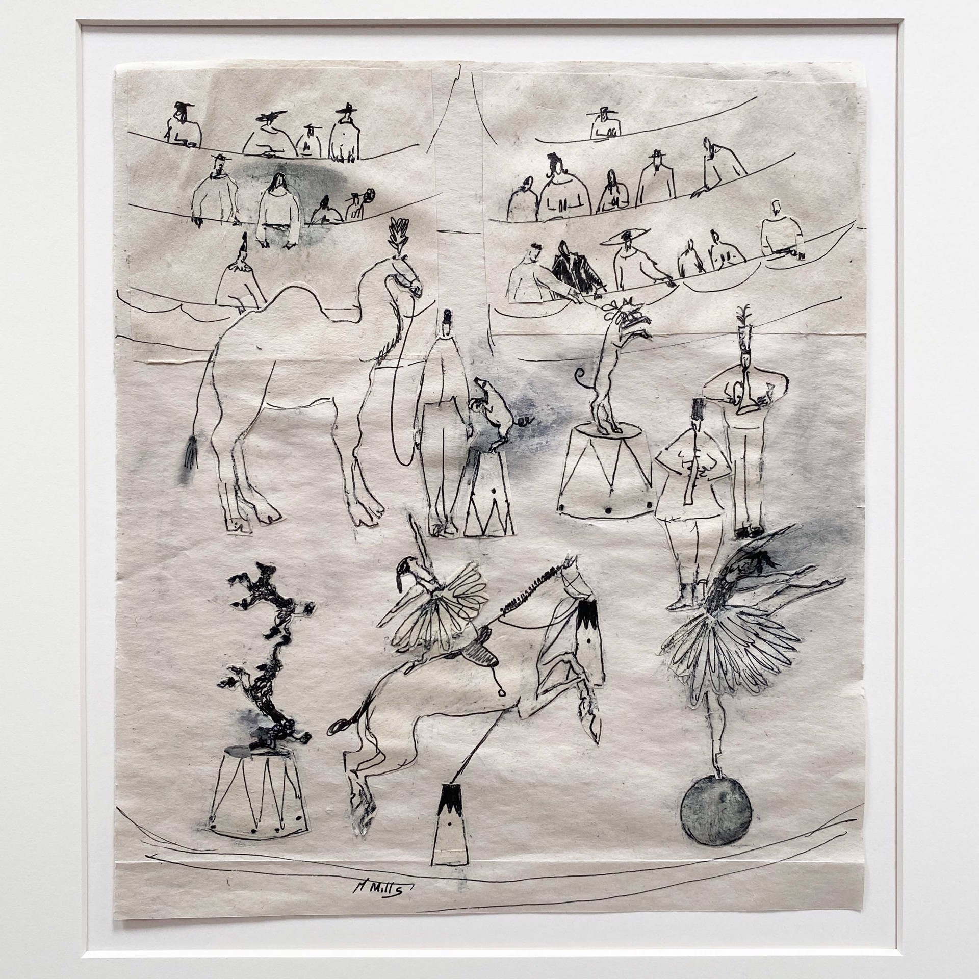 Circus/ With Camel and Balancing Poodles by Gigi Mills