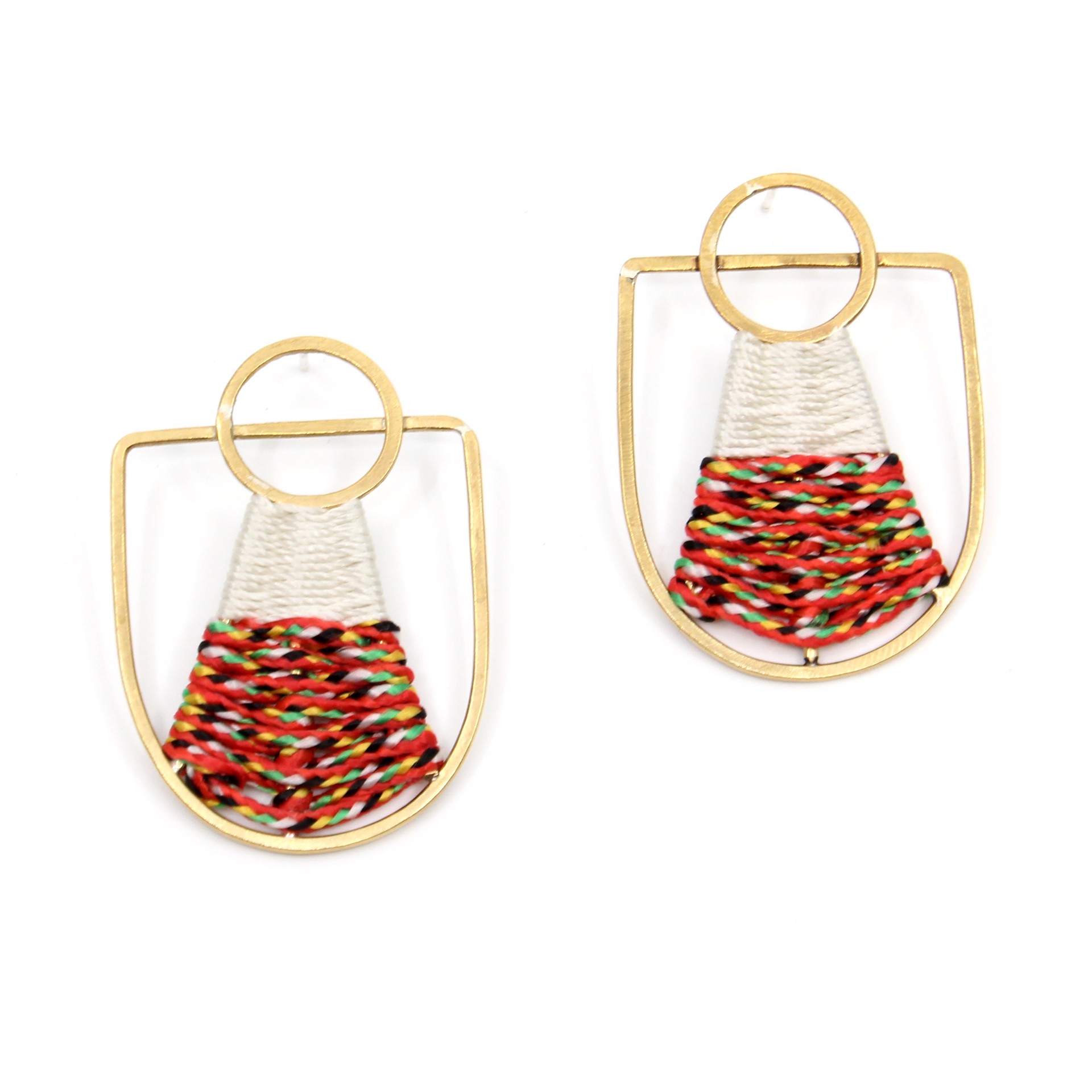 Georgia Studs - multi by Flag Mountain Jewelry