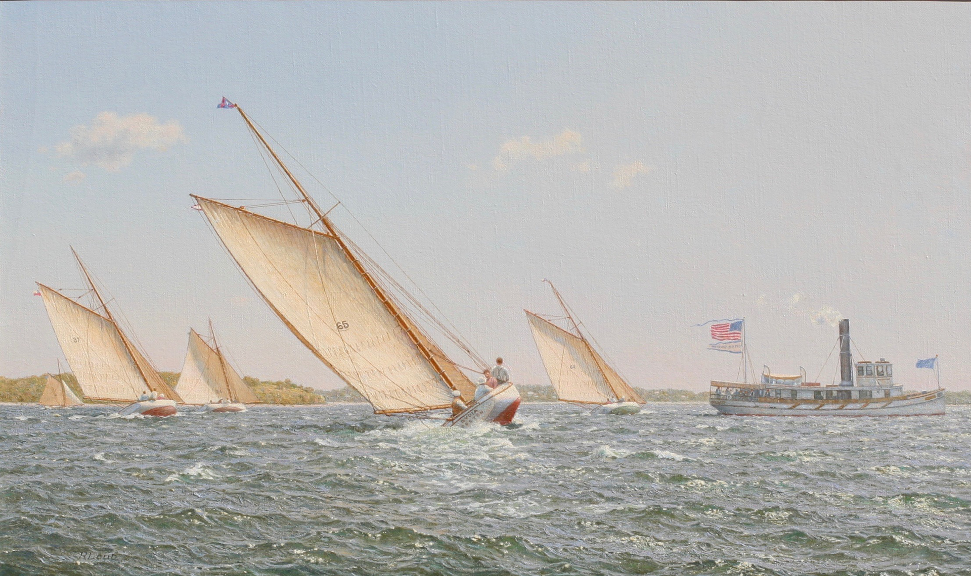 Regatta in Boston Harbor by Richard K. Loud