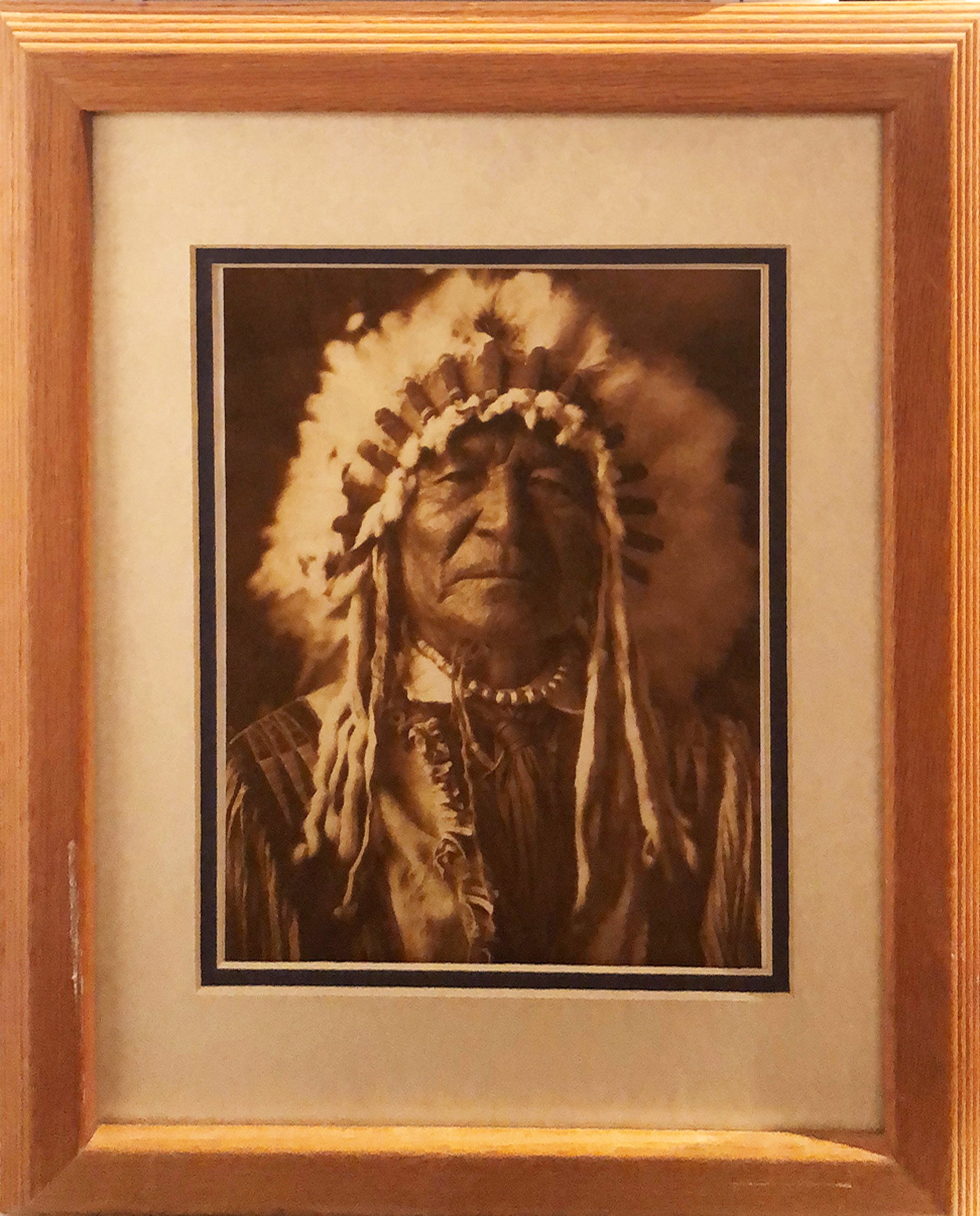Native American Sitting Bear Arikara by Edward S Curtis