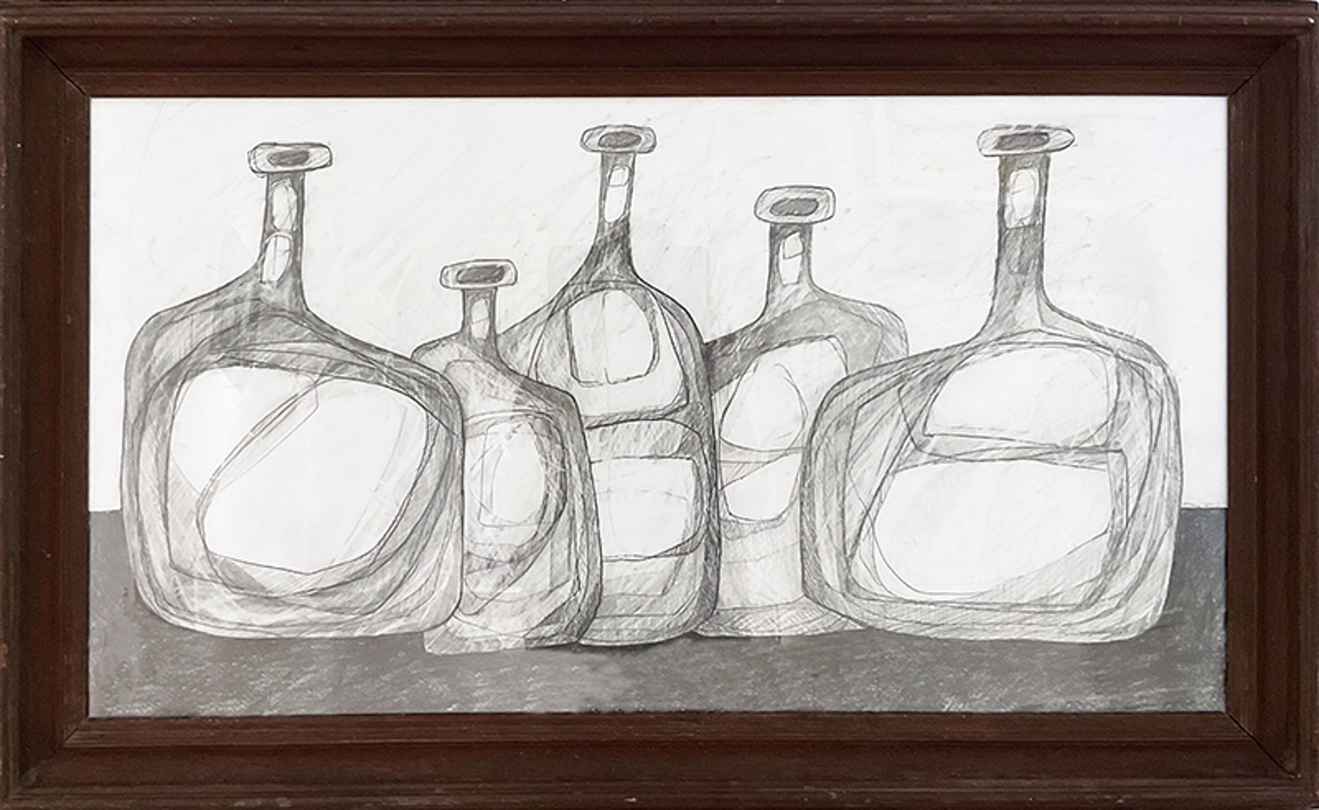 Five Morandi Bottles by David Dew Bruner