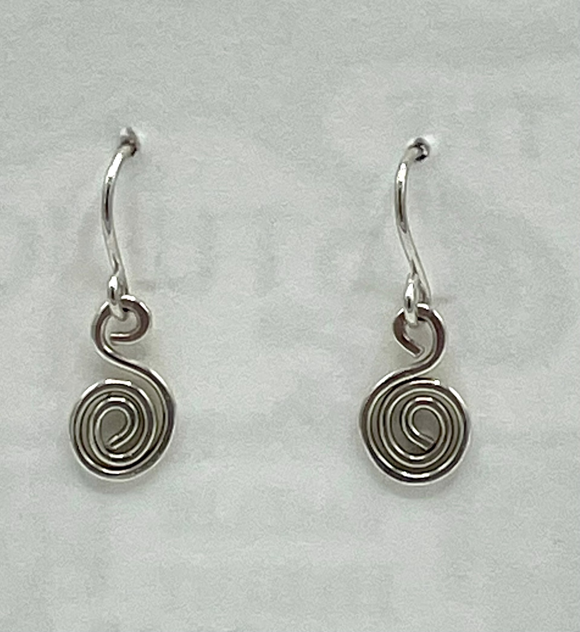 Sterling Spiral Earrings by Emelie Hebert