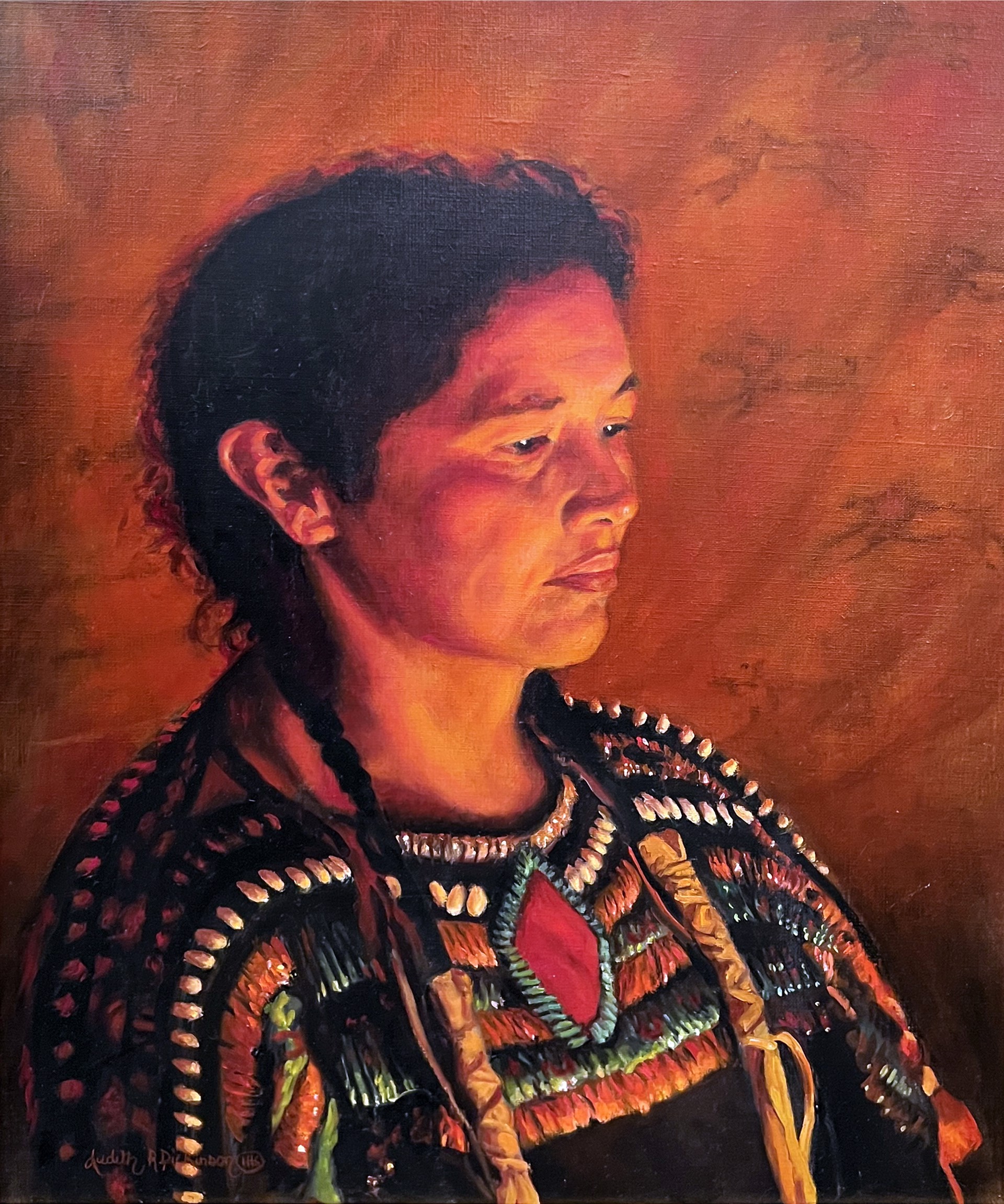Indian Lady with Candlelight by Judith Dickinson
