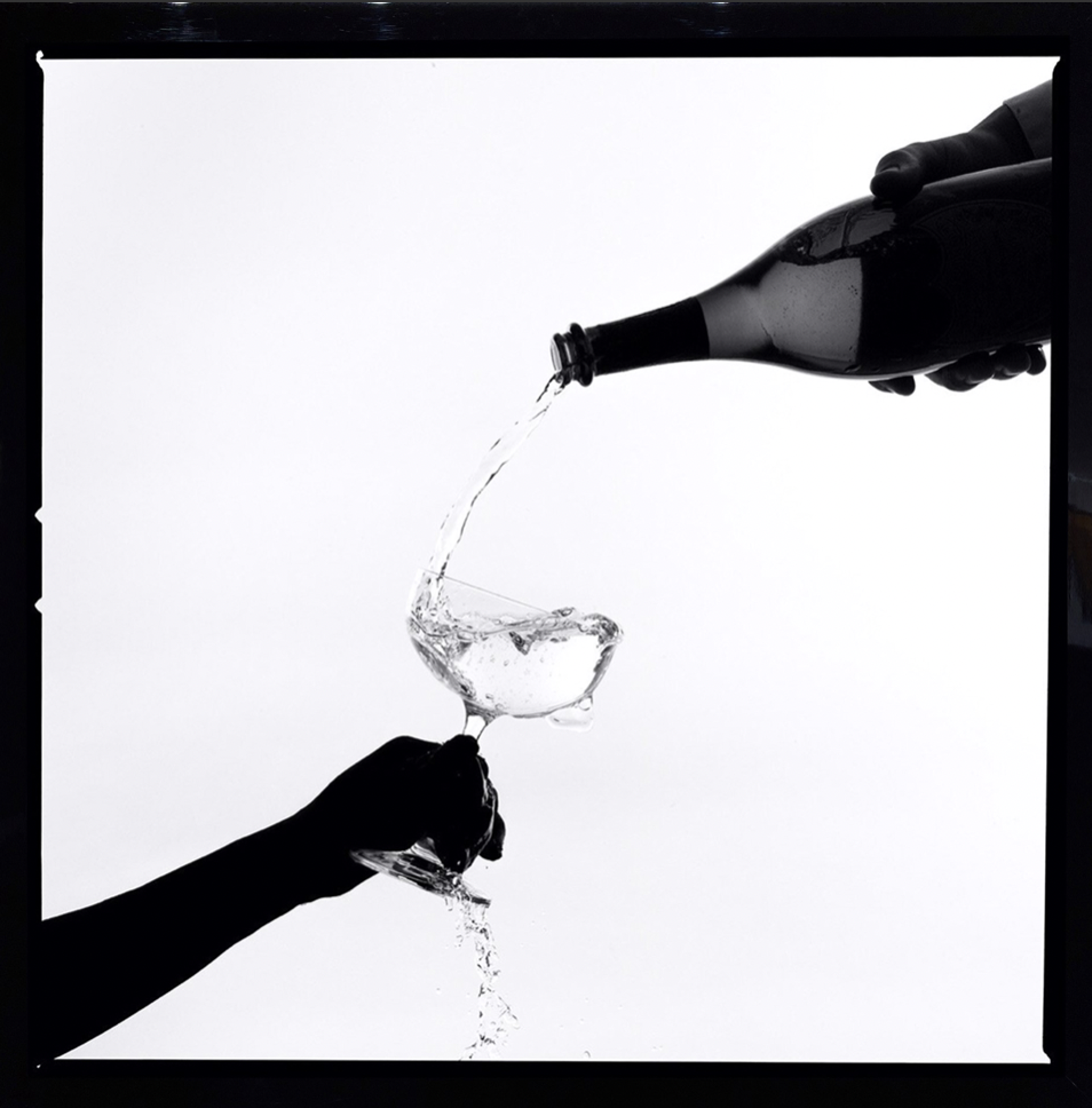 Champagne Pour Silhouette by Tyler Shields
