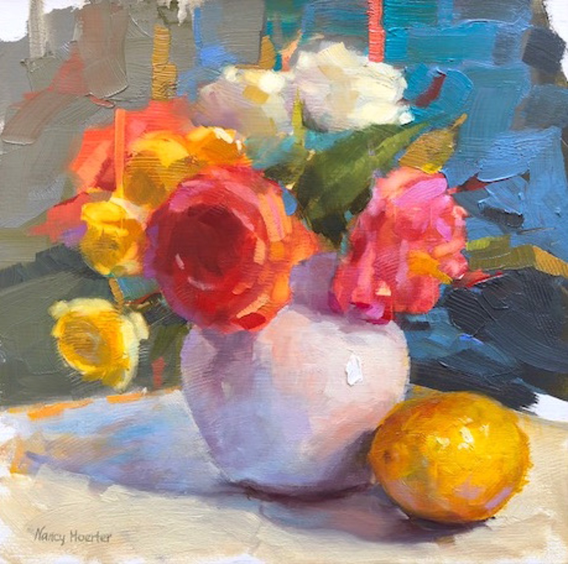 That Little White Vase by Nancy Hoerter