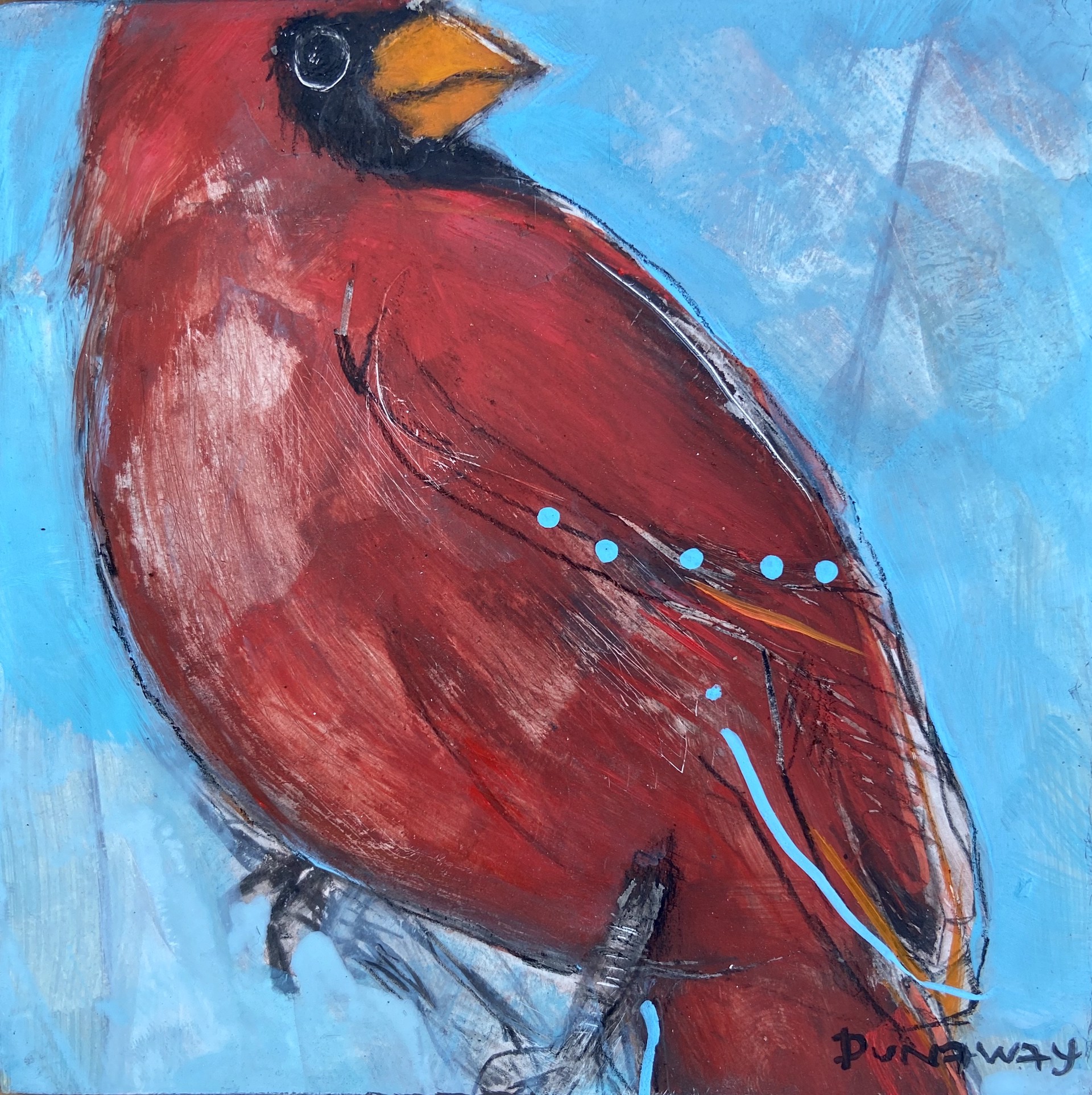 Look Up Cardinal II by Claire Dunaway Cyr