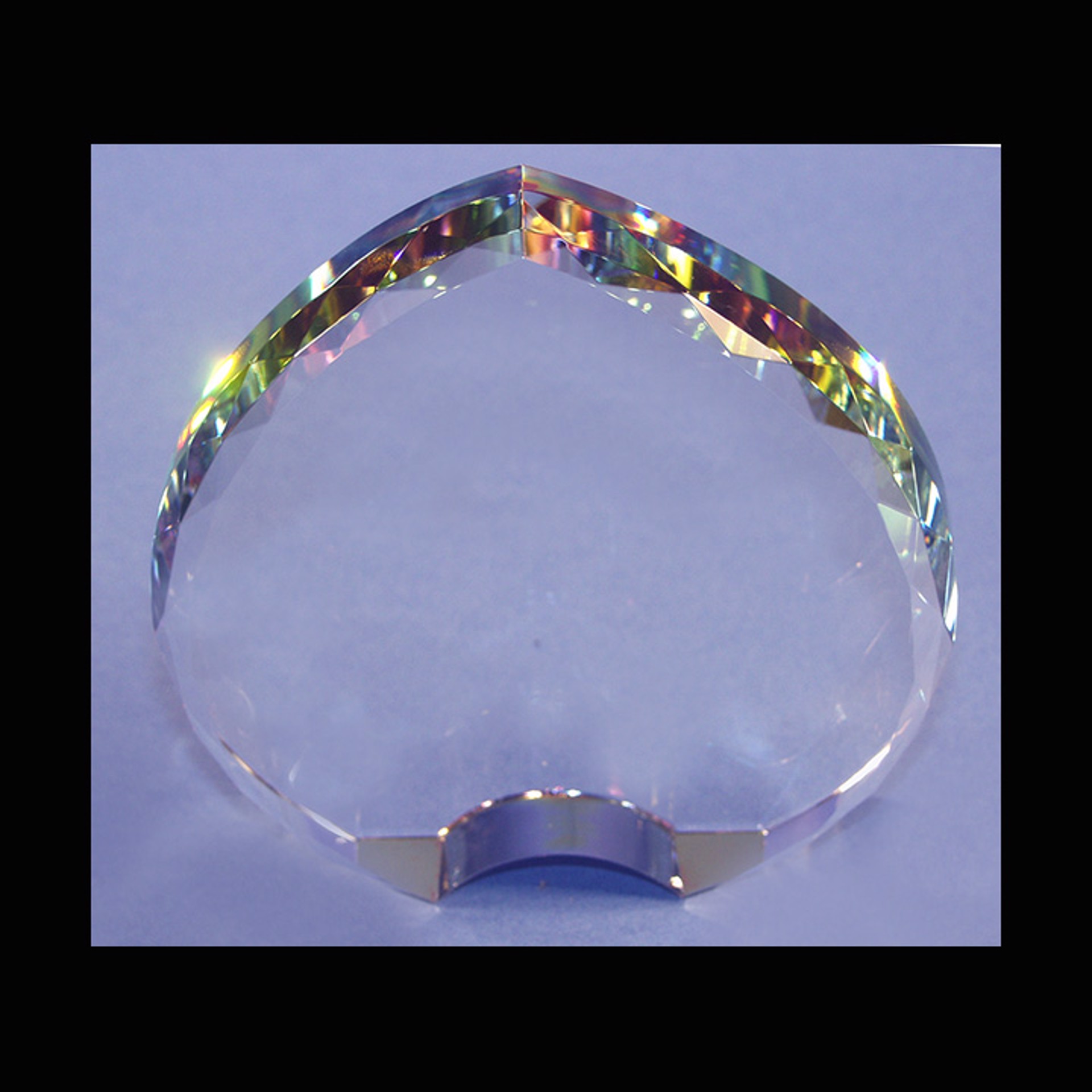 Crystal Heart 6"x6" by Harold Lustig