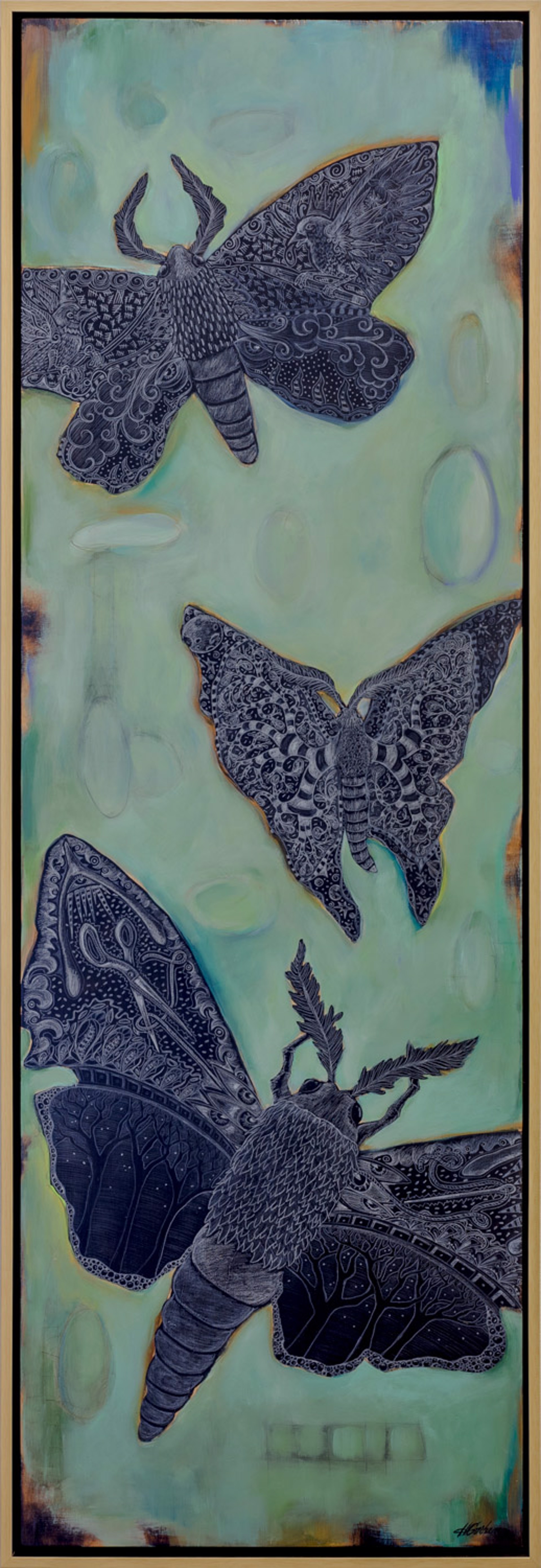 Mariposa Nocturna de Aire (Air Moth) by Heather Gorham