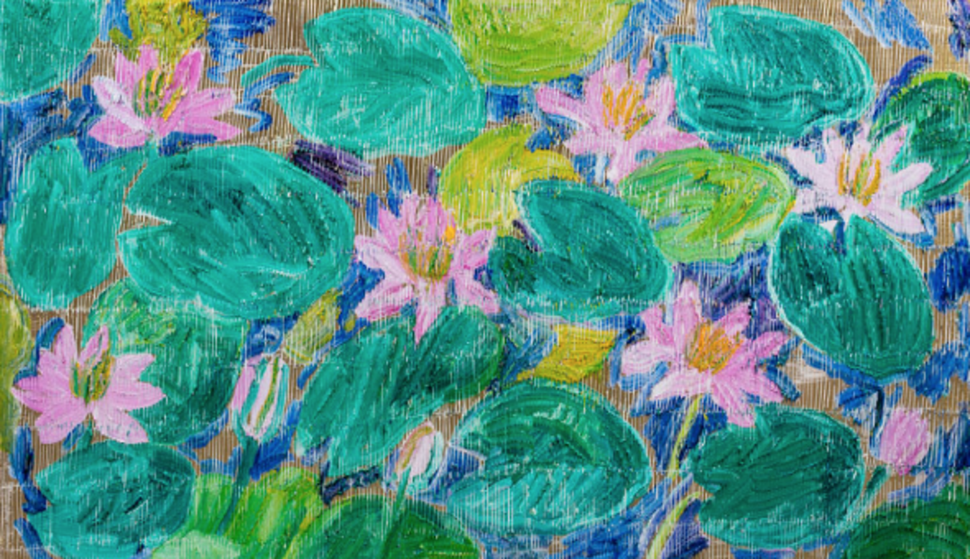 Waterlillies by Hunt Slonem