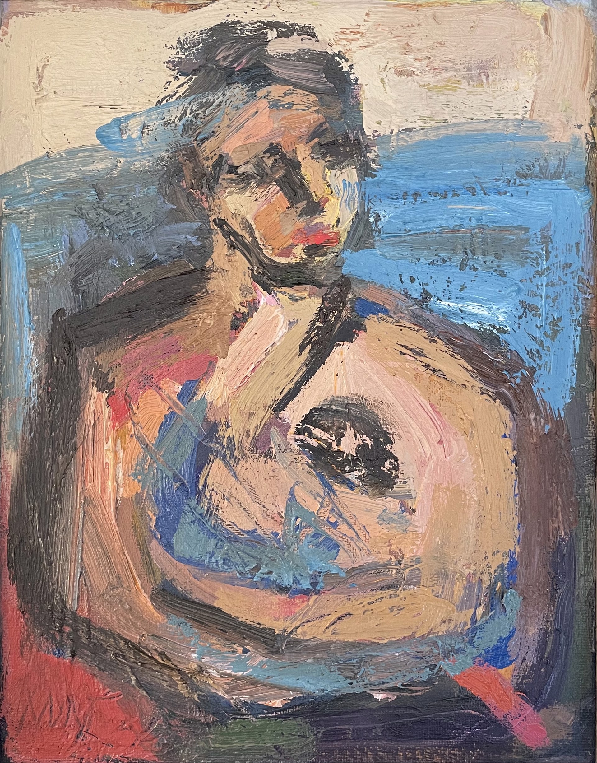 Gestural Figure and Water II by Anne Darby Parker