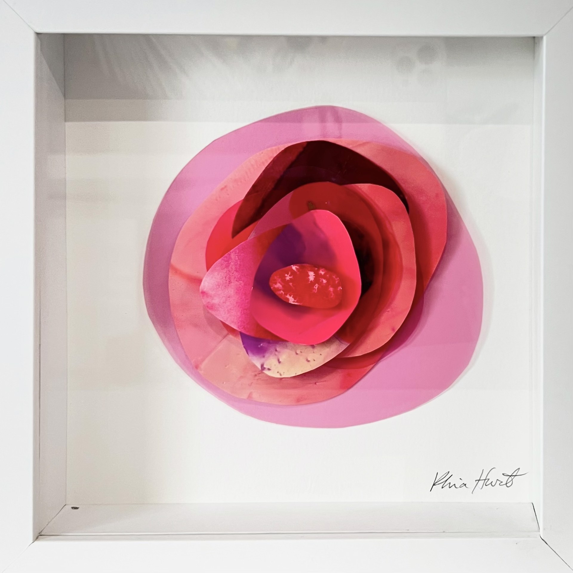 Small Framed Wall Flower by Rhia Hurt
