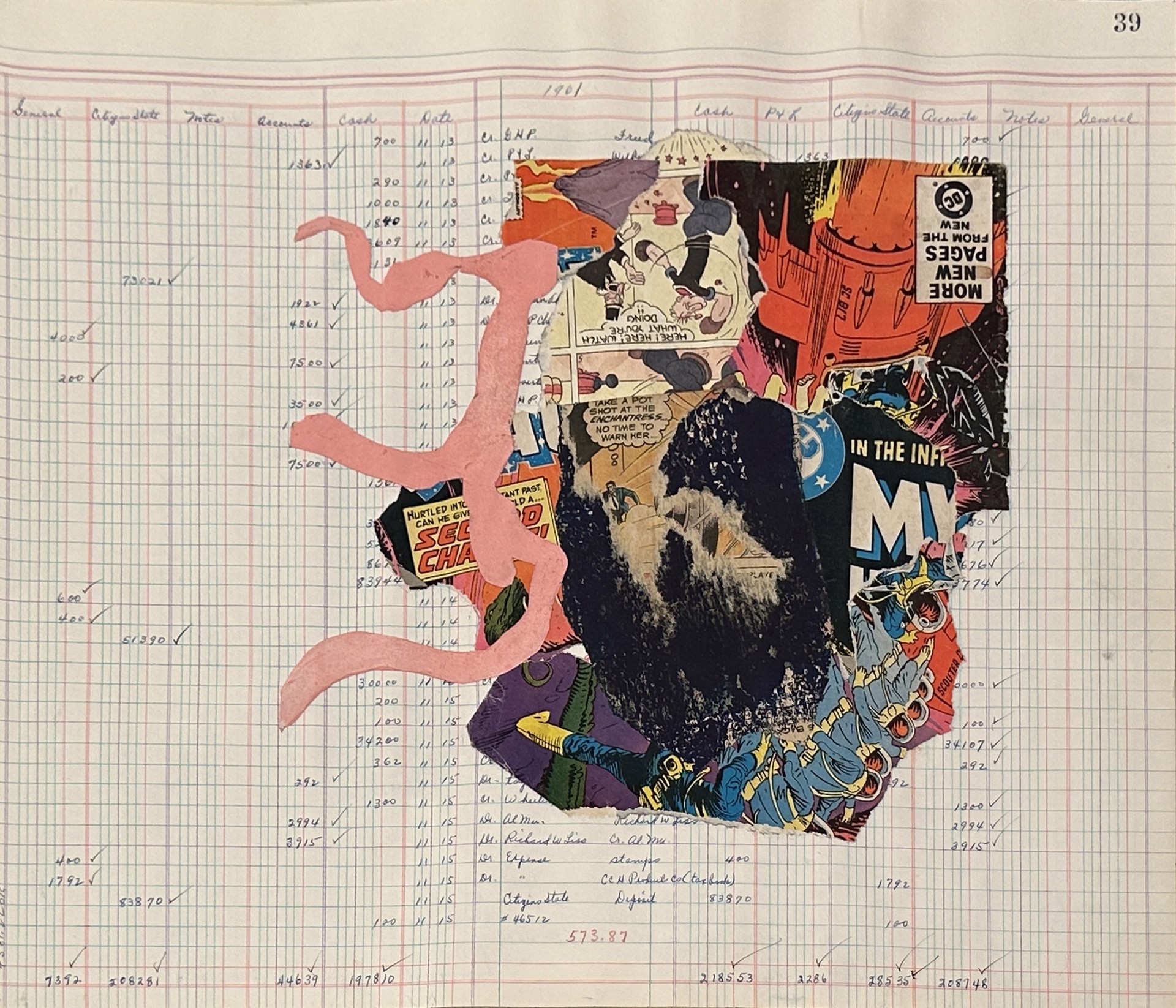 Untitled (abstract collage) by Matt Messinger - Works on Paper