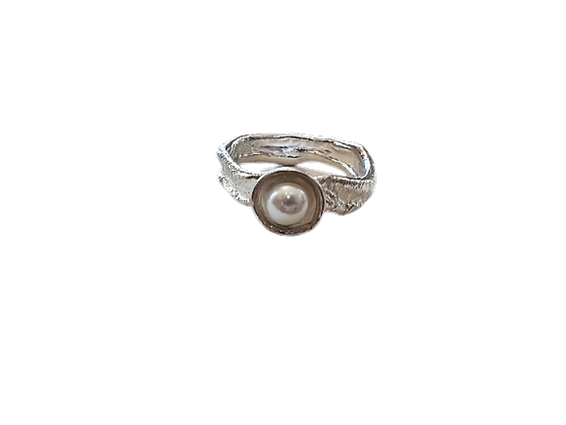 Ripple Ring - Pearl (Small) by Kristen Baird