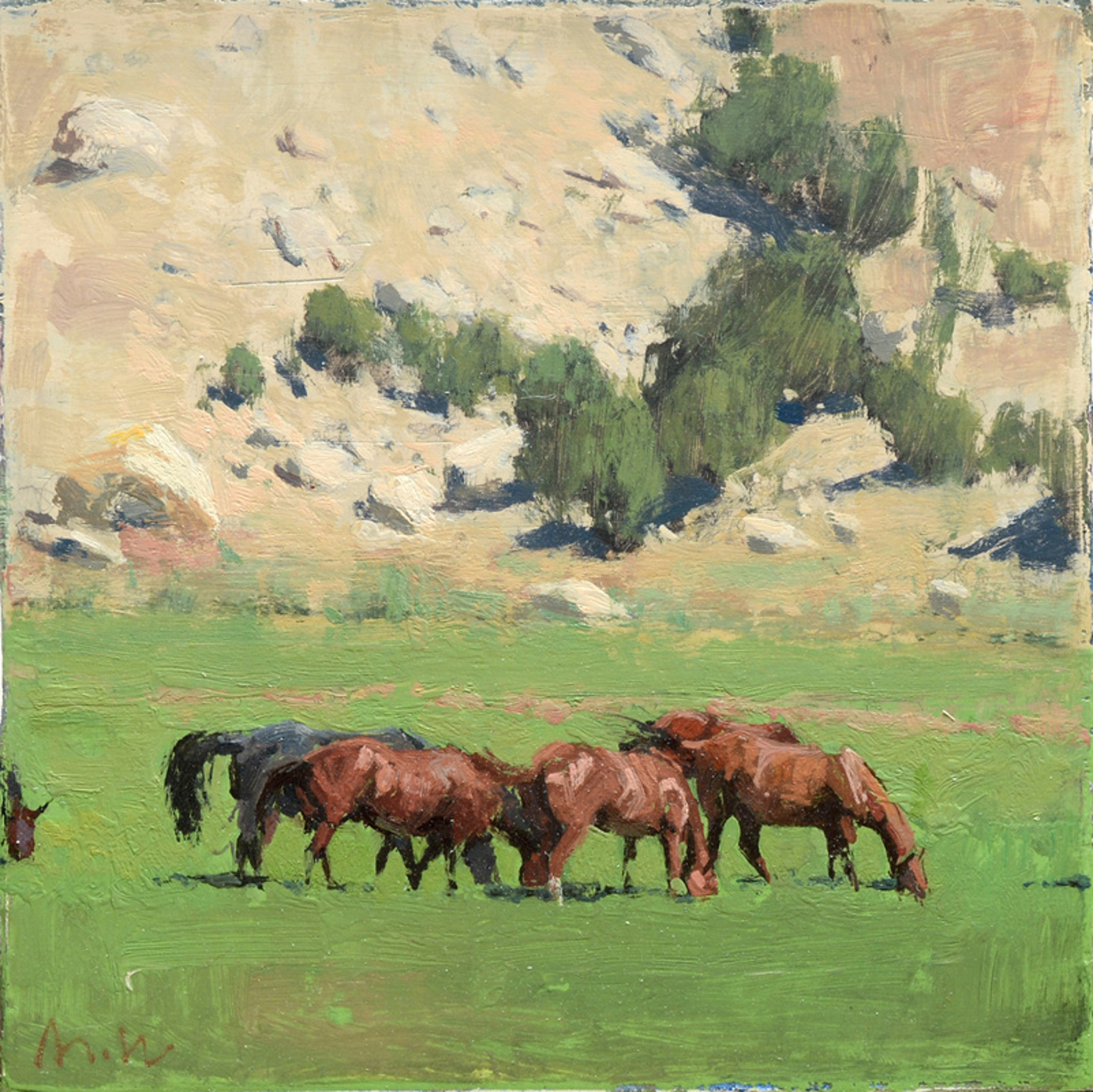 Canyon Horses II by Michael Workman