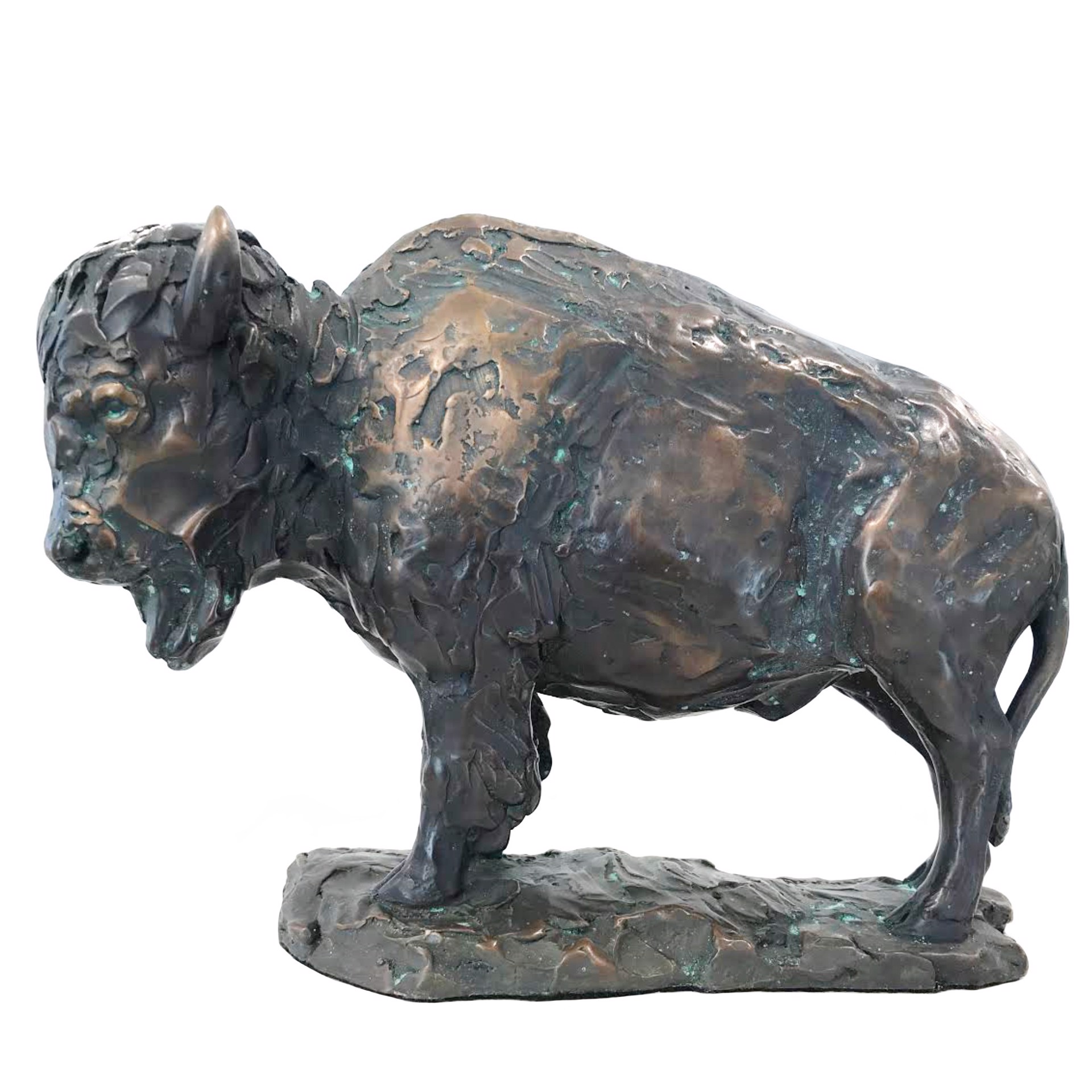 A Contemporary Bronze Bison By Rip And Alison Caswell At Gallery Wild