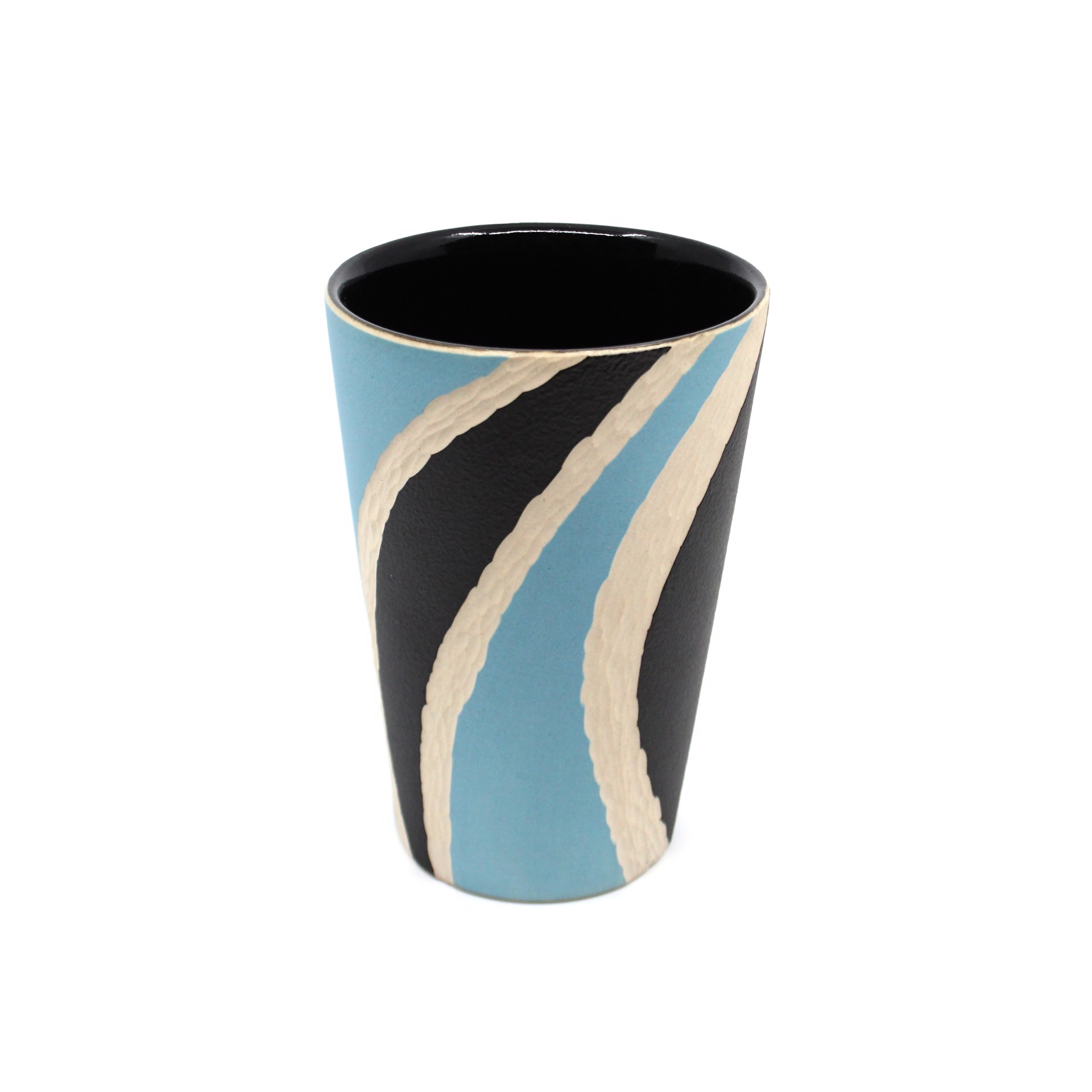 Tall Cup (Light Blue / Black) by Chris Casey