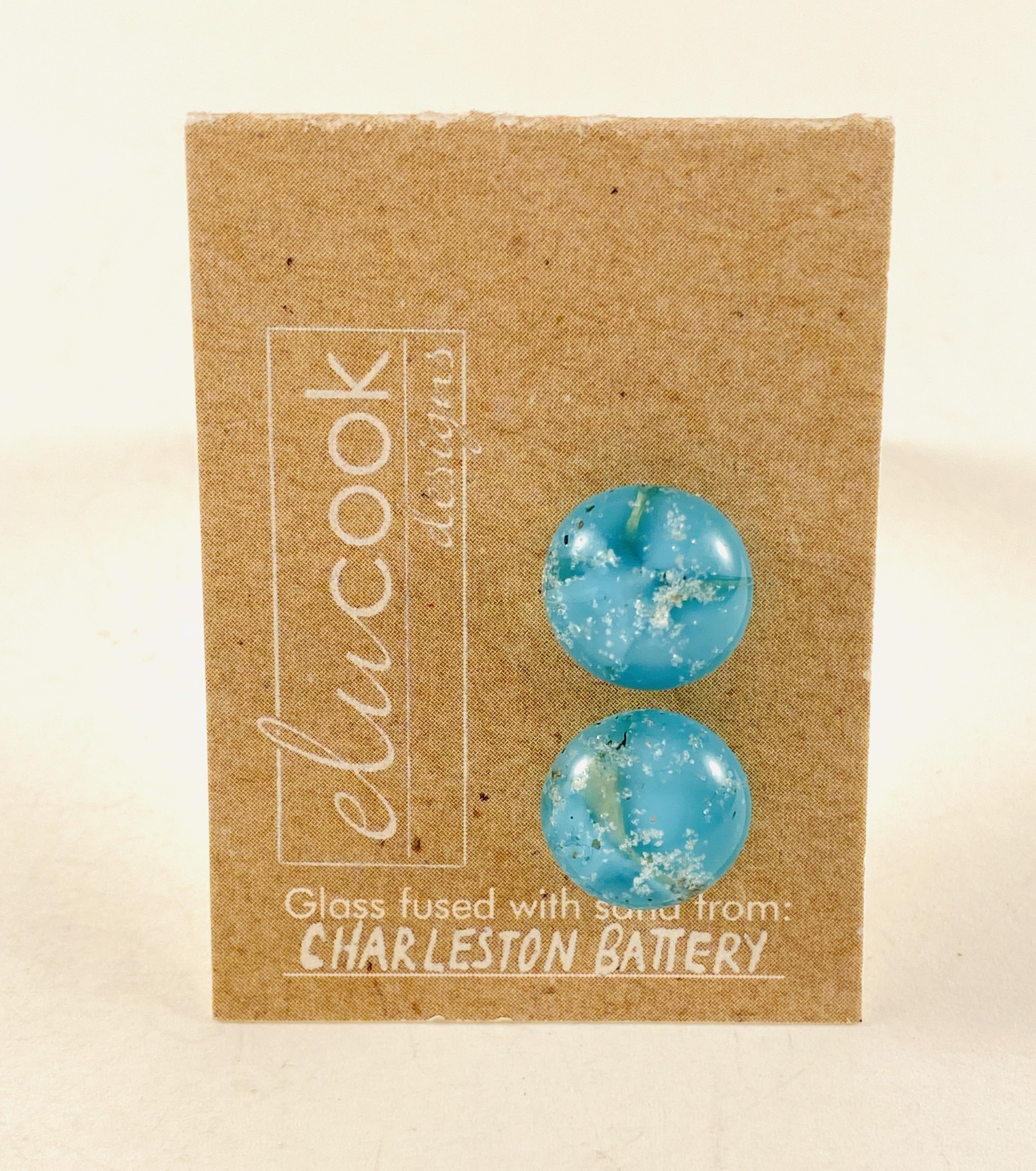 Button Earrings, 4n by Emily Cook