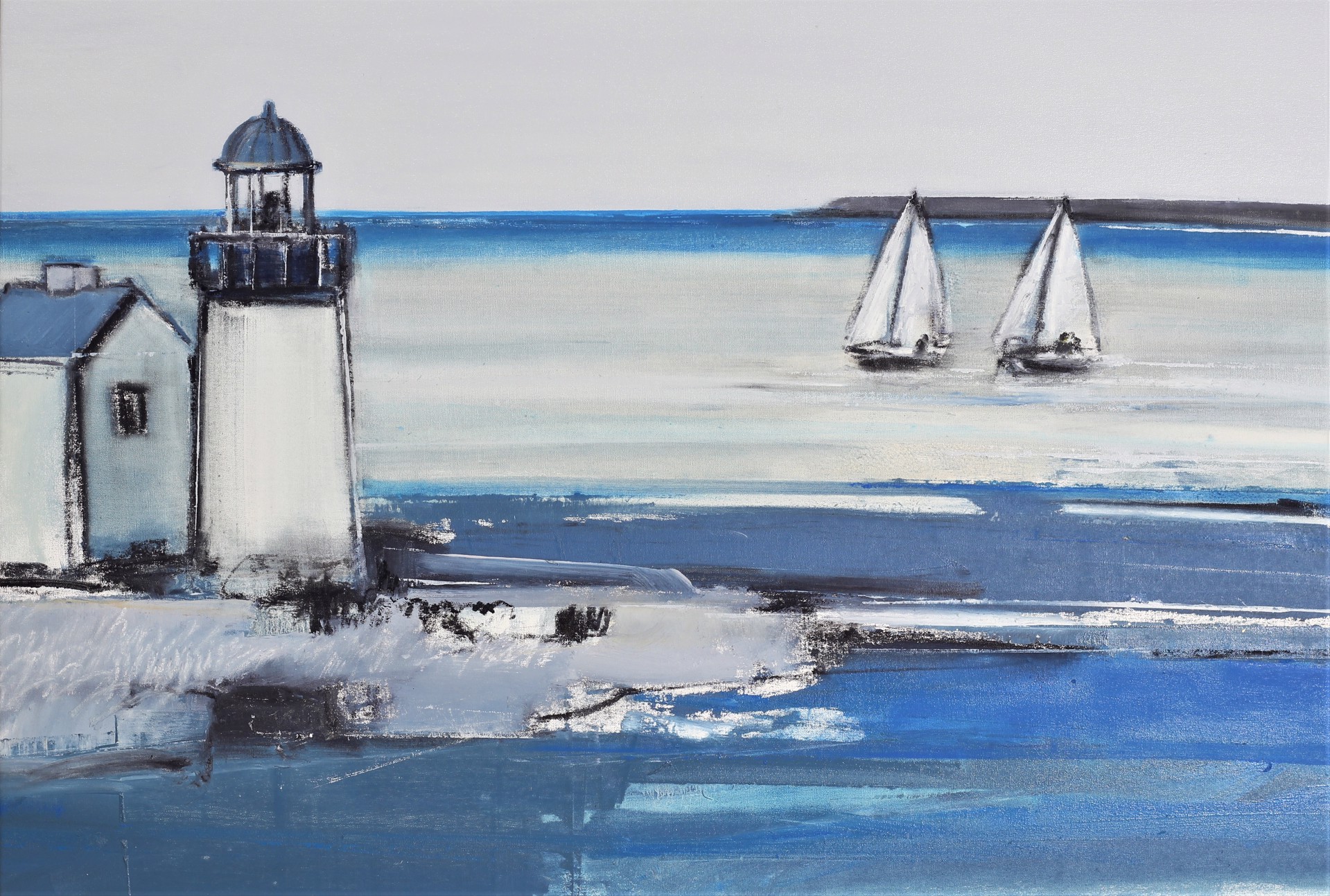 GREAT WIND FOR A SAIL by CHRISTINA THWAITES (Landscape)
