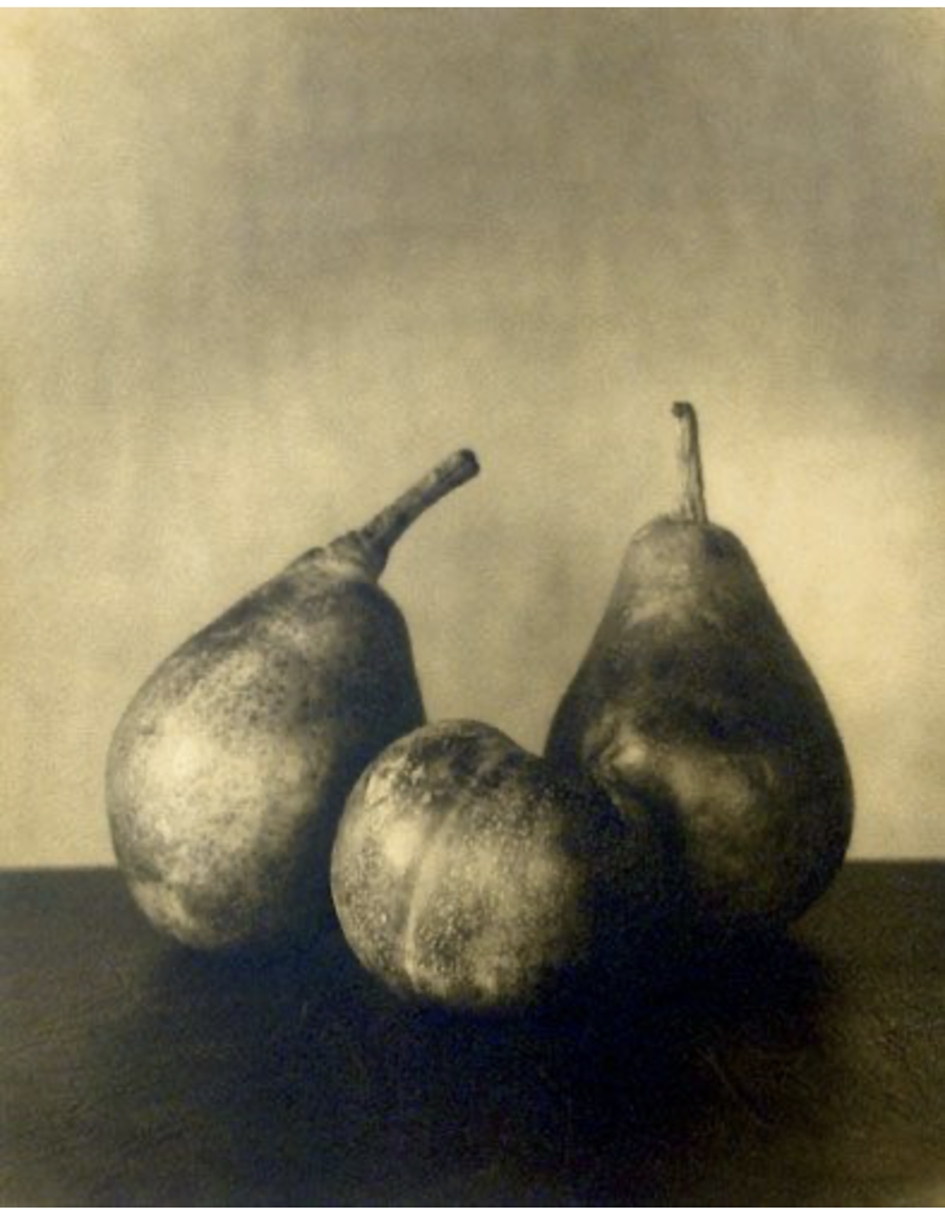 Red Pears and Pluot by Jan Gauthier