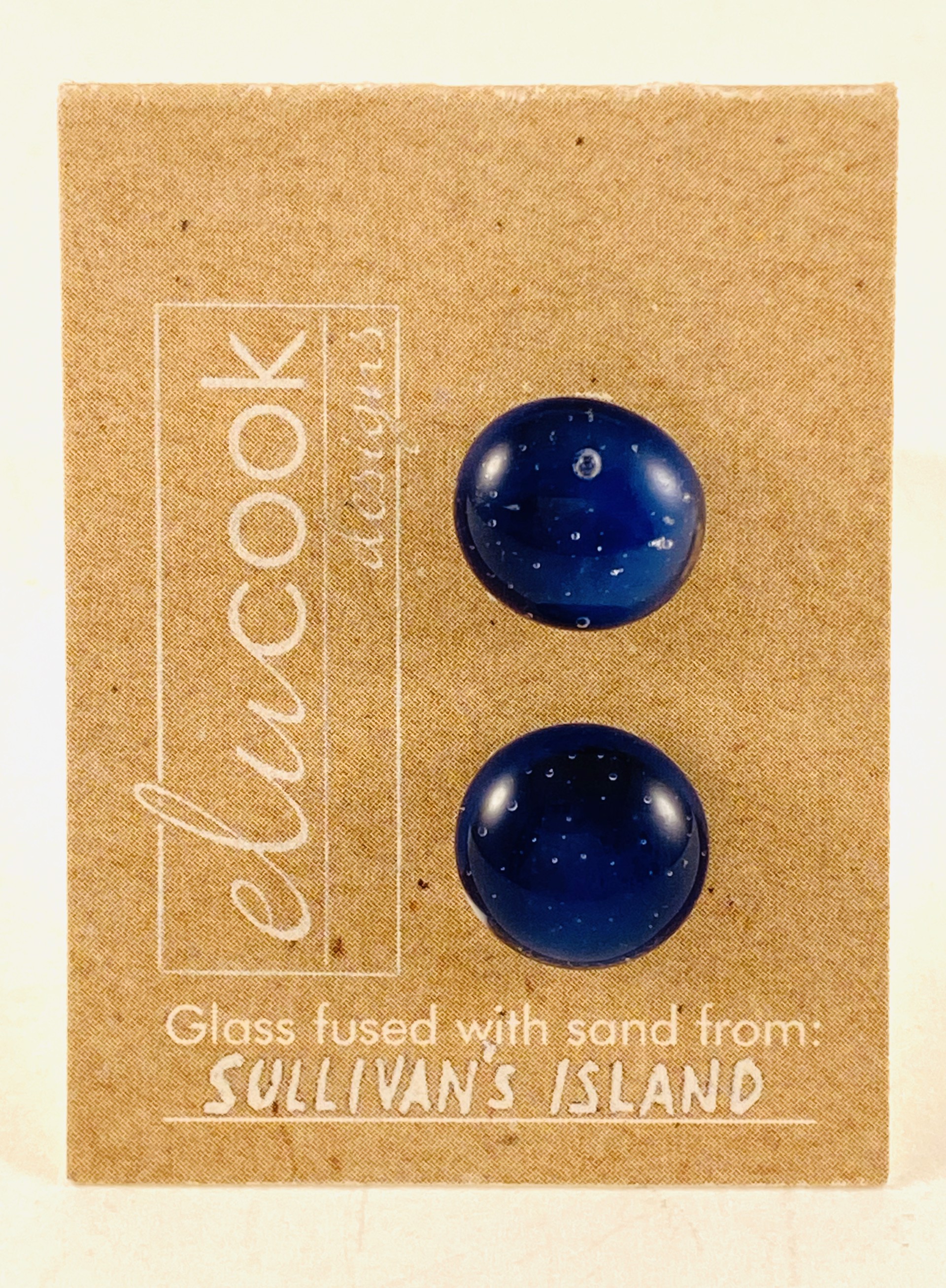 Button Earrings, 5c by Emily Cook