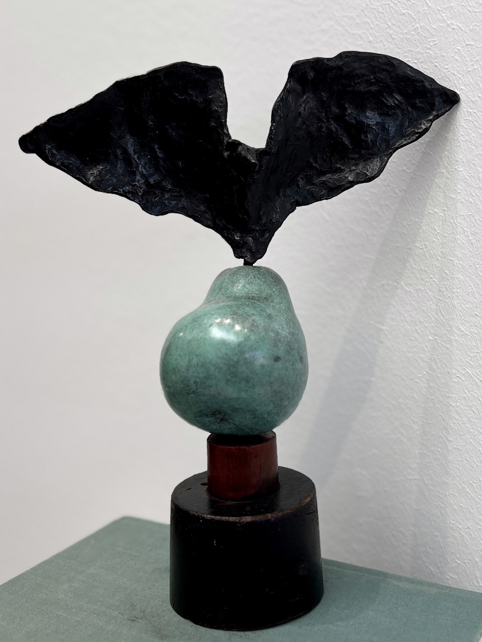 Bat on Pear by Copper Tritscheller