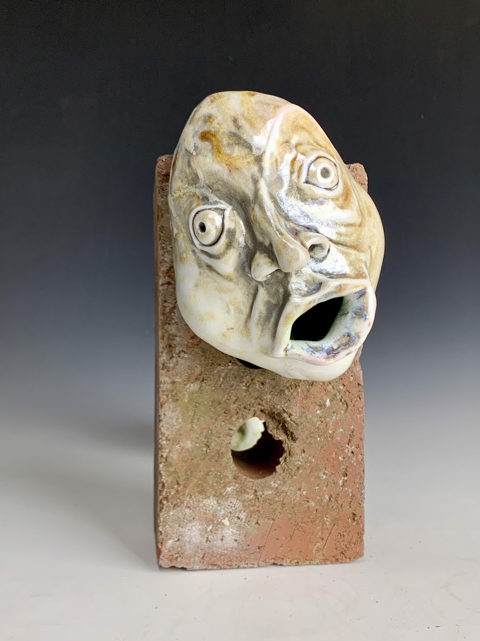 Wall Hanging Face by Julia Burns