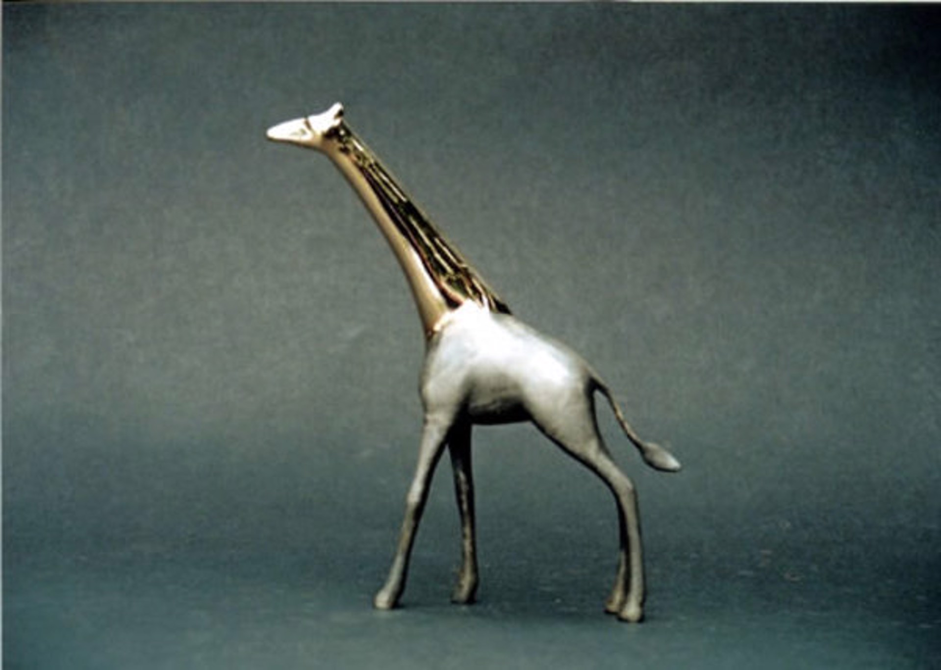 Giraffe, Small Standing - Caramel Polished Head and Neck by Loet Vanderveen