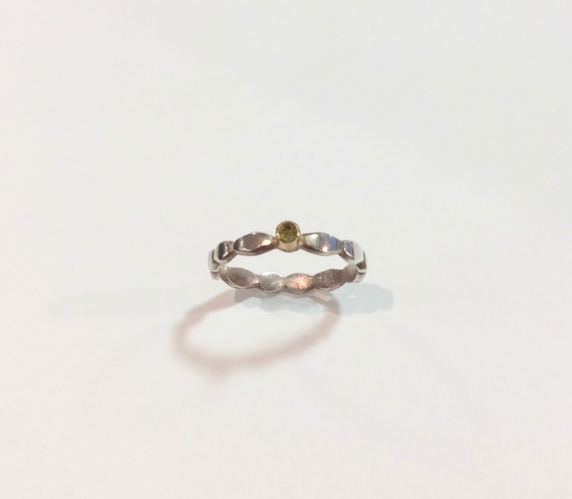 Wave Band Diamond Ring, size 7.75 by MARTHA SULLIVAN