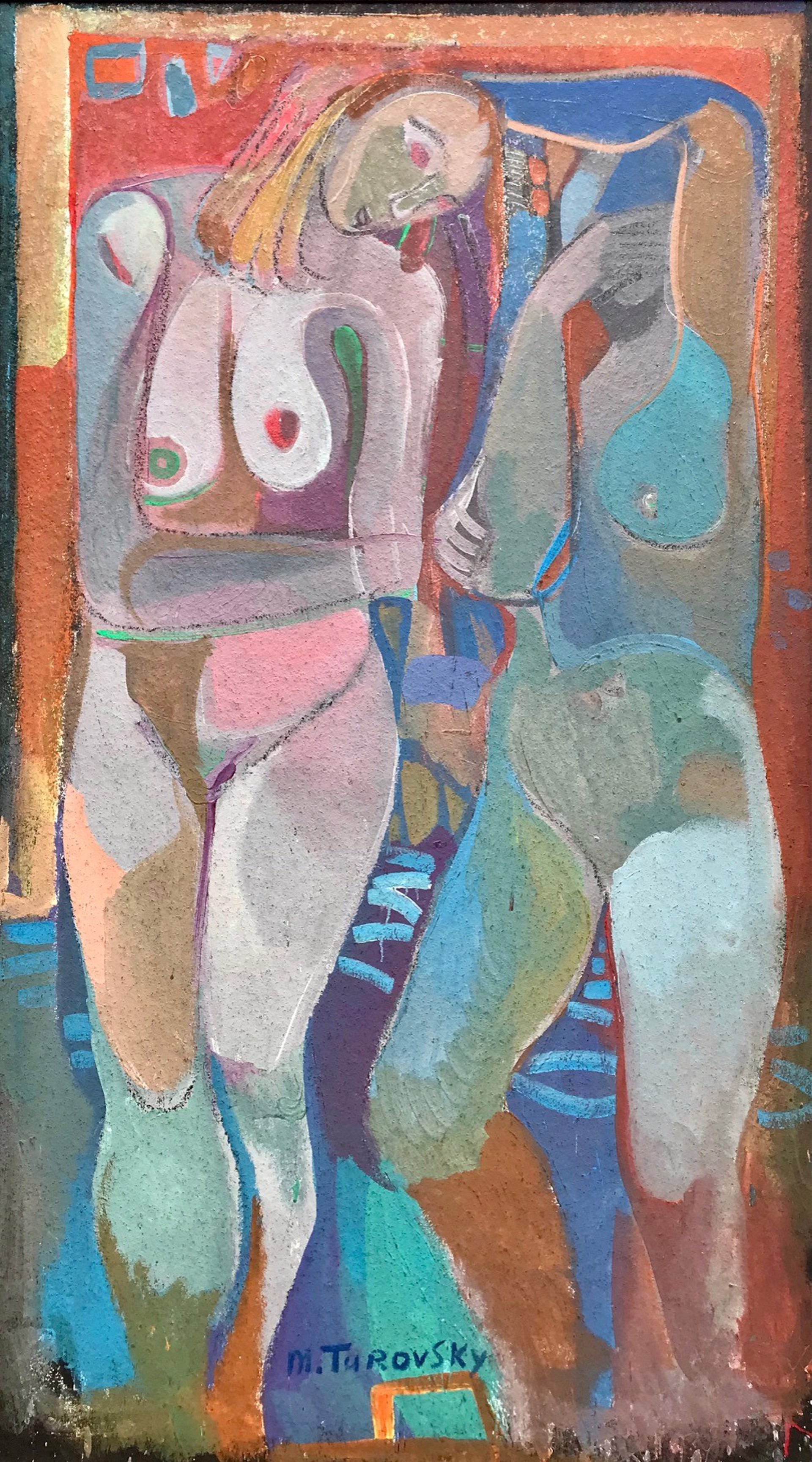 Two Standing Figures by Mikhail Turovsky
