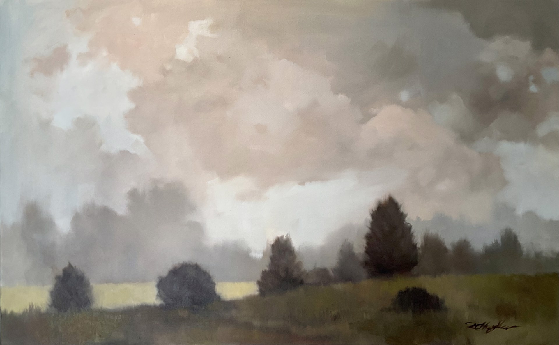 Quiet Pastures No.2 by Donna Hughes
