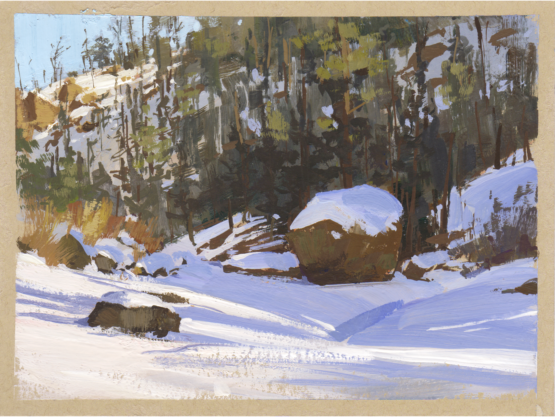 008 - Plein Air-Cathedral Spires, CO by Judd Mercer
