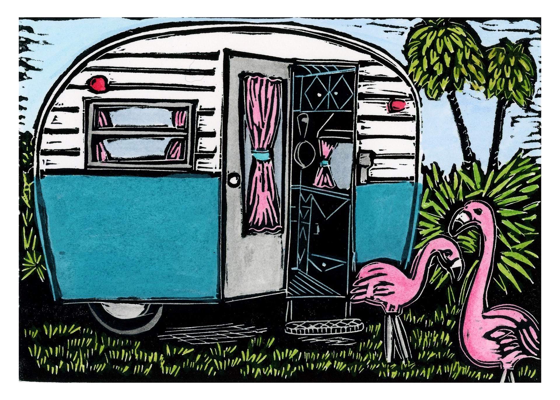 The Pink Flamingo (7/50) by Diana Tonnessen